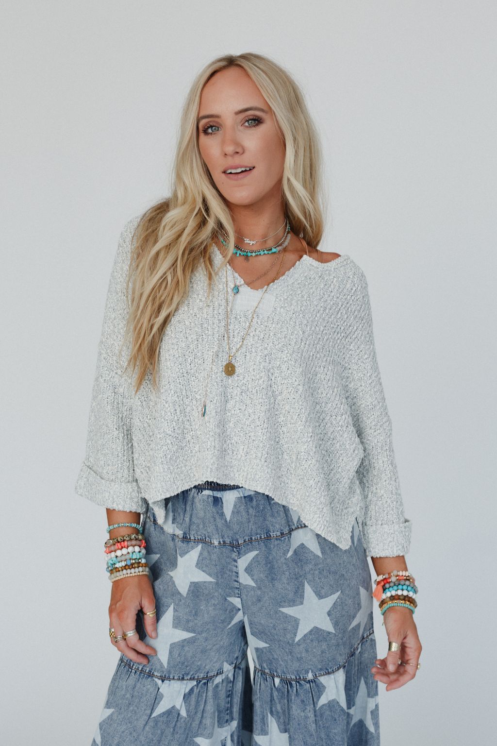 Nia Top - Heather Gray