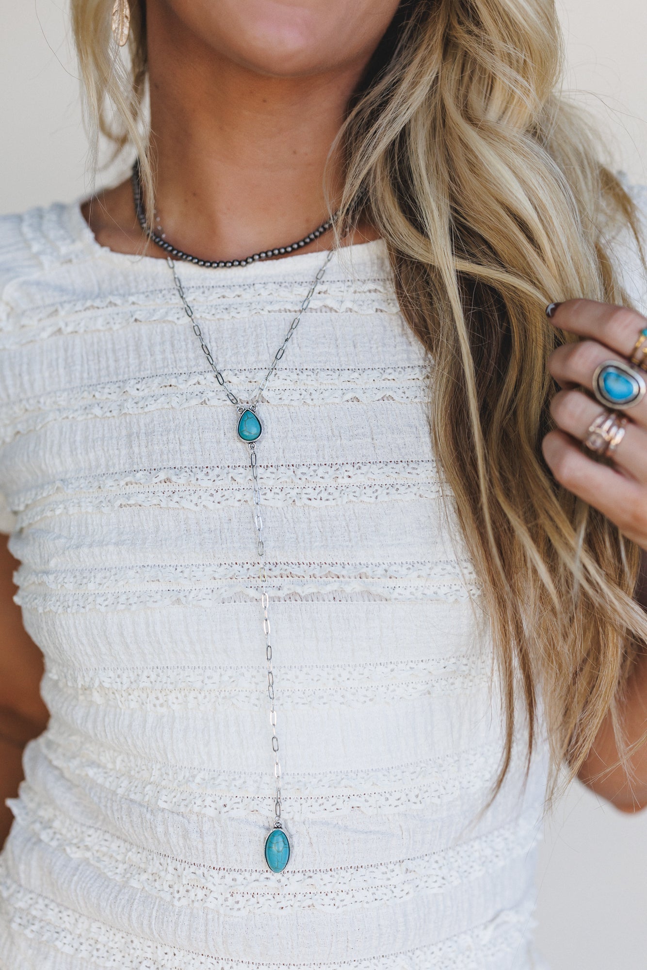 Western Sunset Necklace - Turquoise