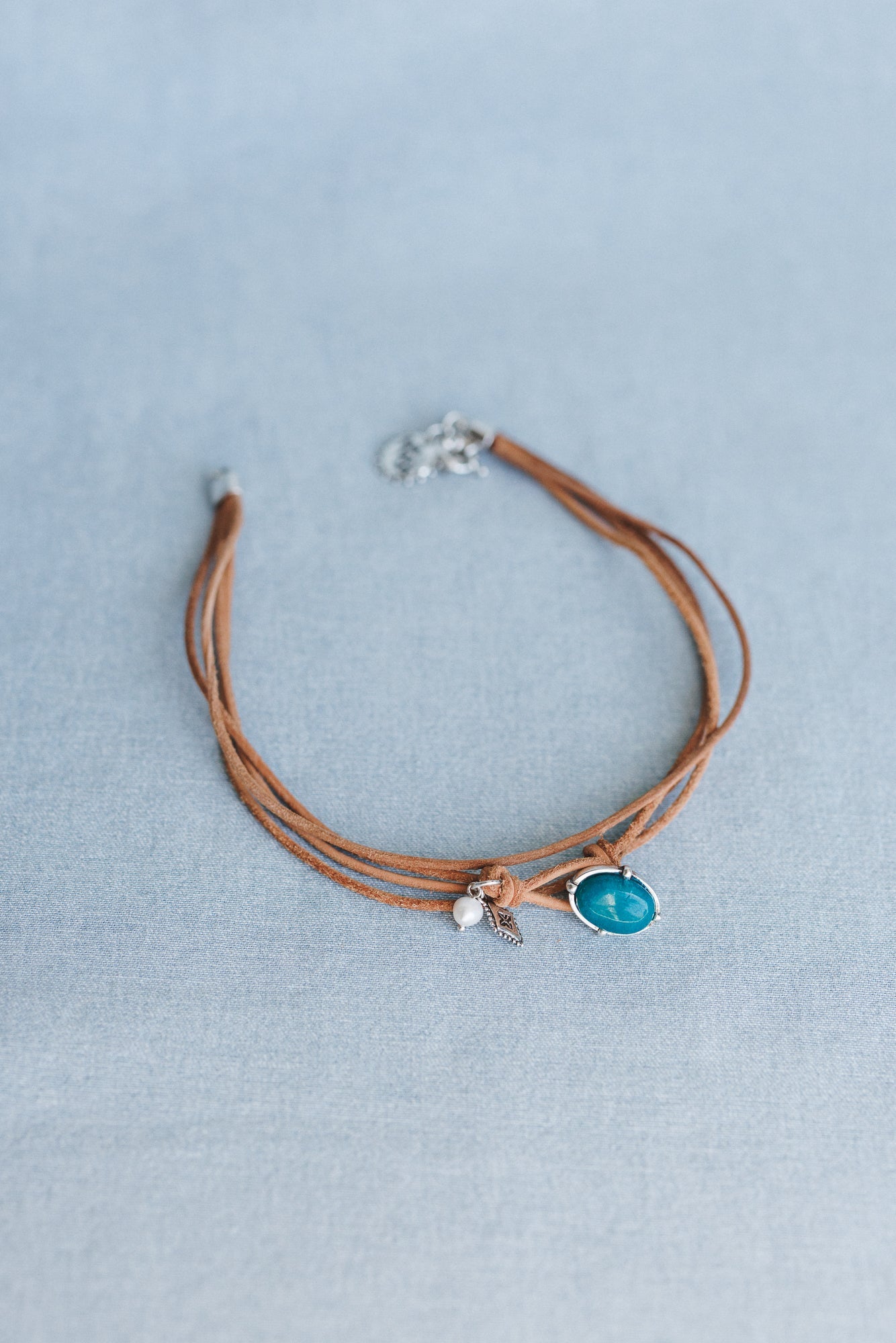 Wish Out Loud Choker Necklace - Turquoise