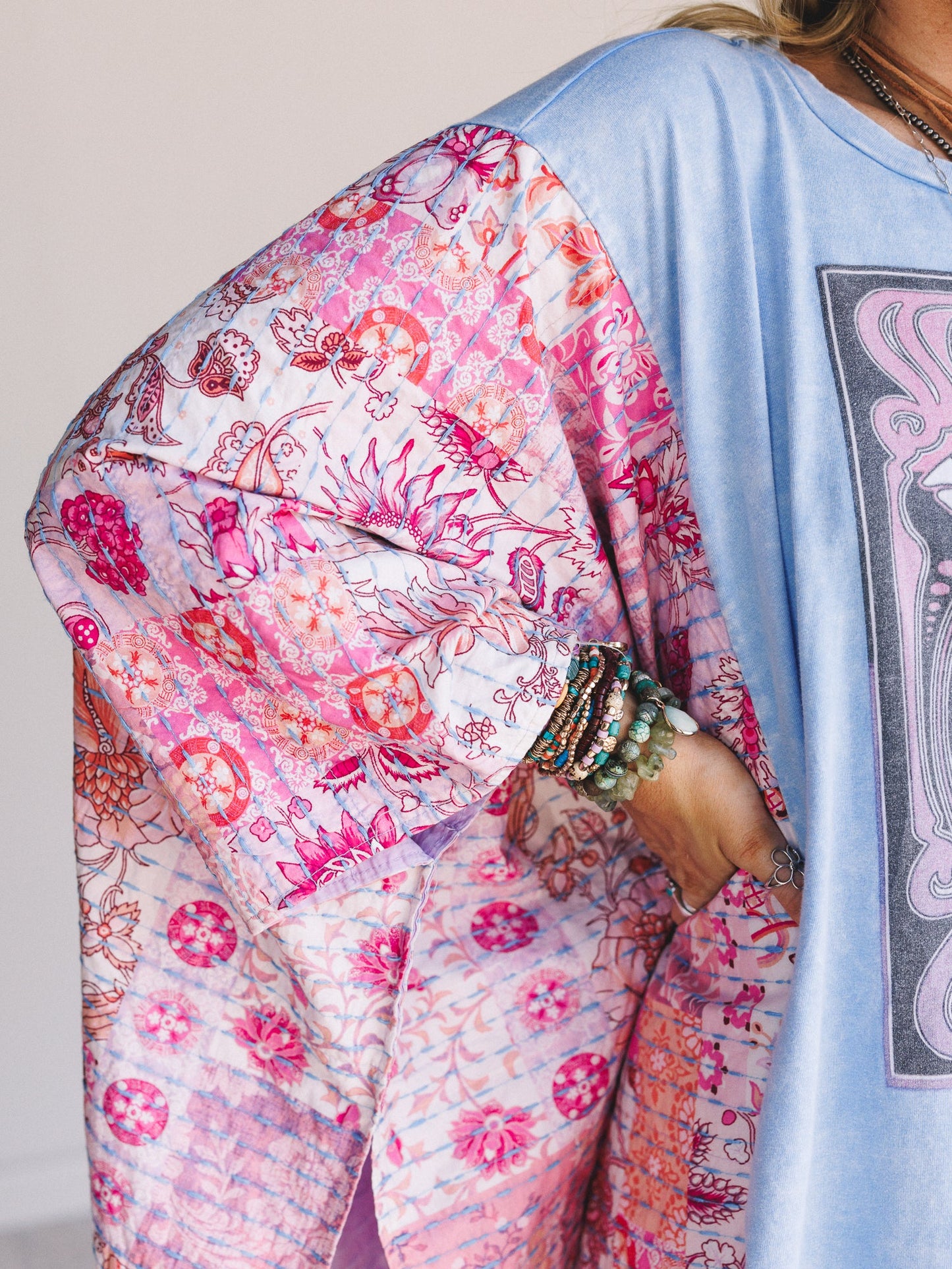 Janis Joplin Graphic Top - Blue