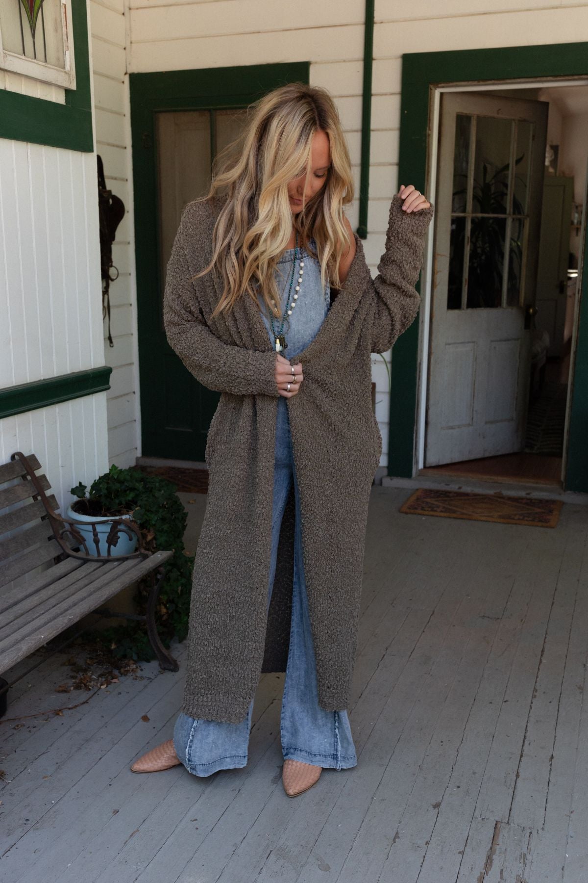 Wednesday Duster Cardigan - Olive