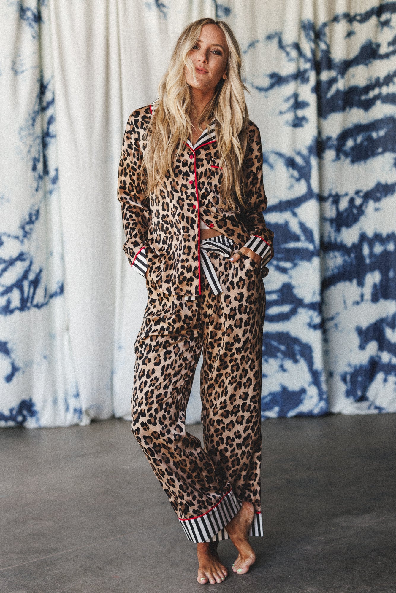 Night Safari Leopard Print Set - Camel