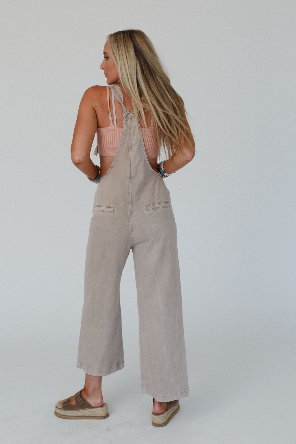 Elliot Knotted Overalls - Mocha