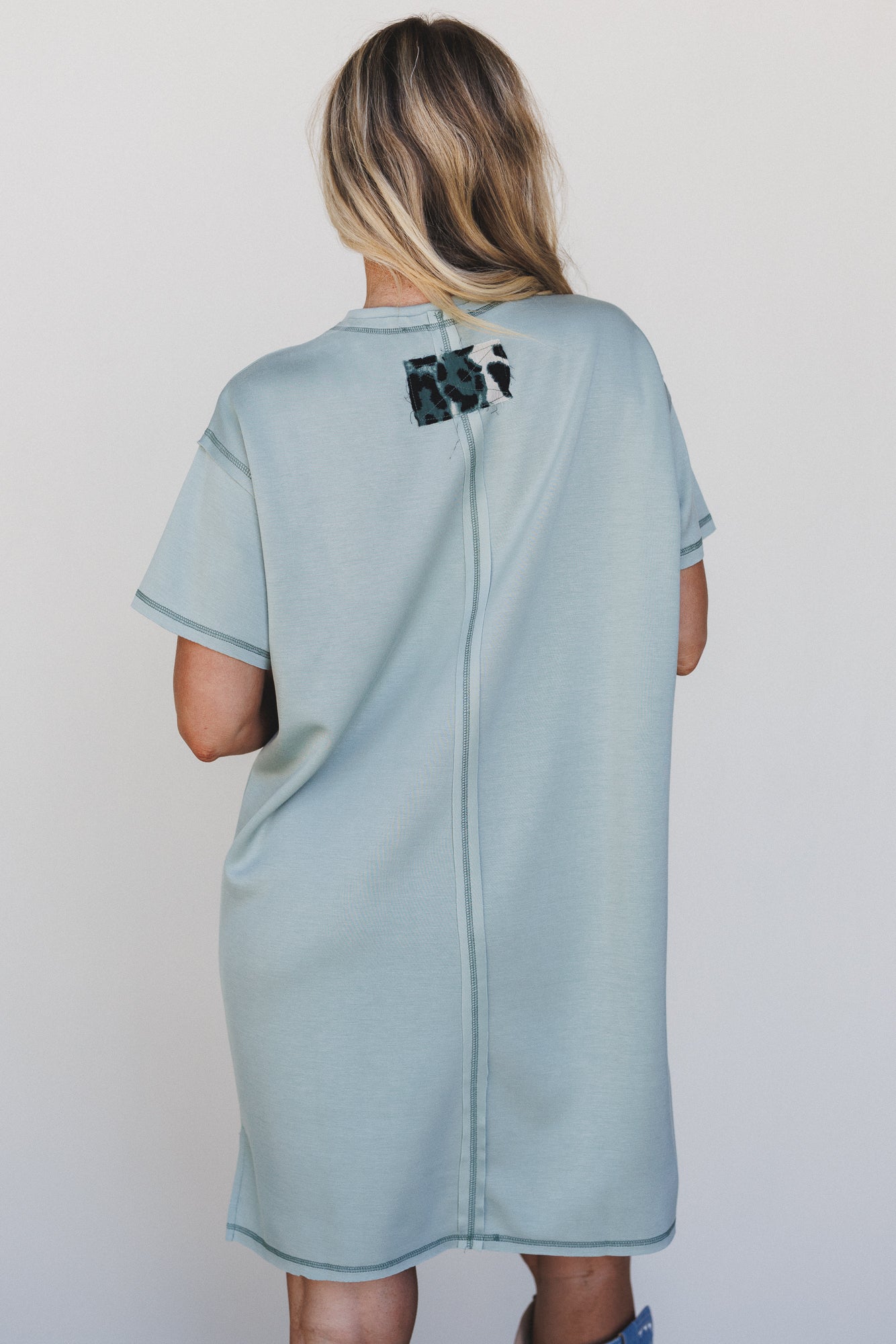 Wild Peace Tee Dress - Sage