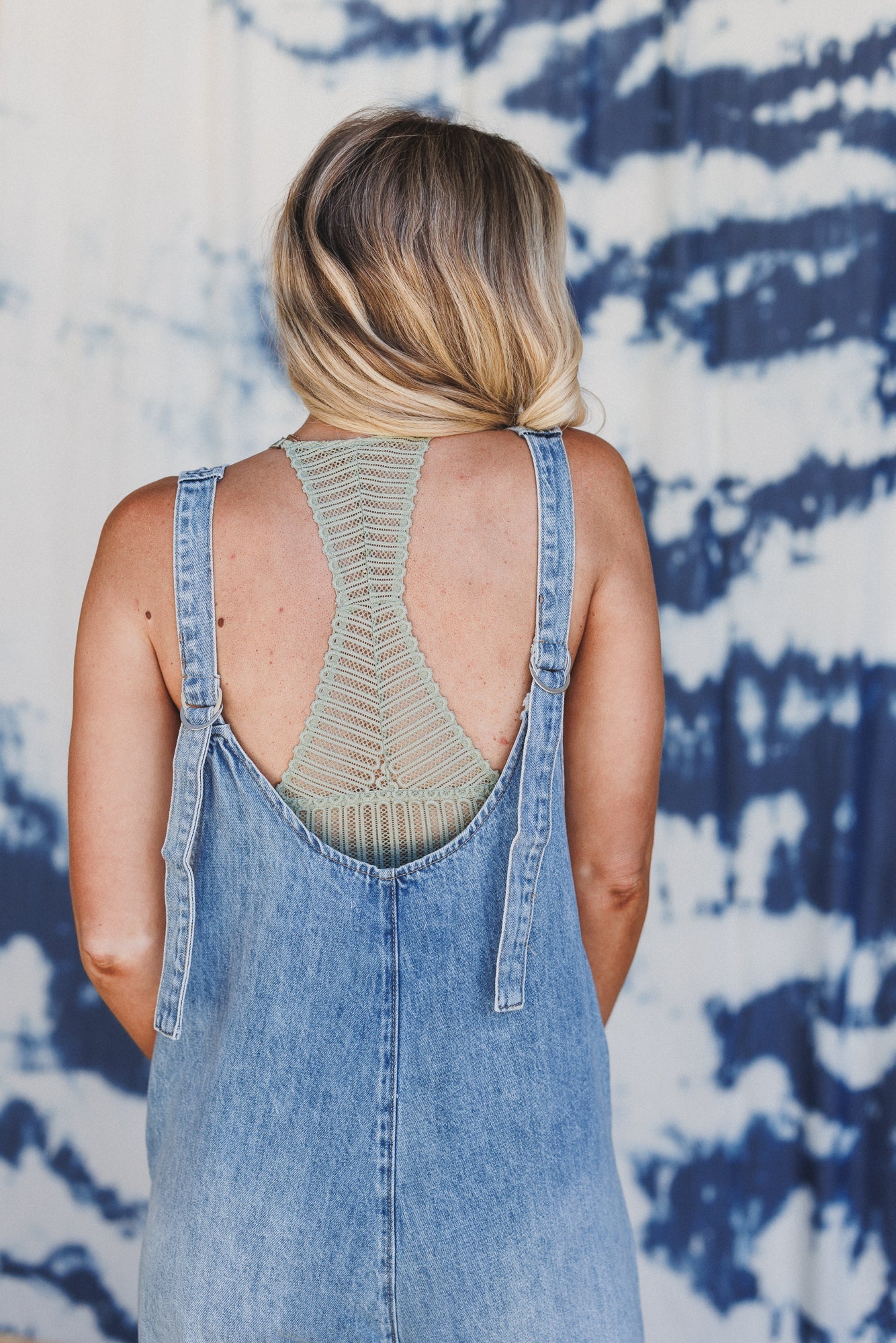 Free Rein Denim Jumpsuit - Blue