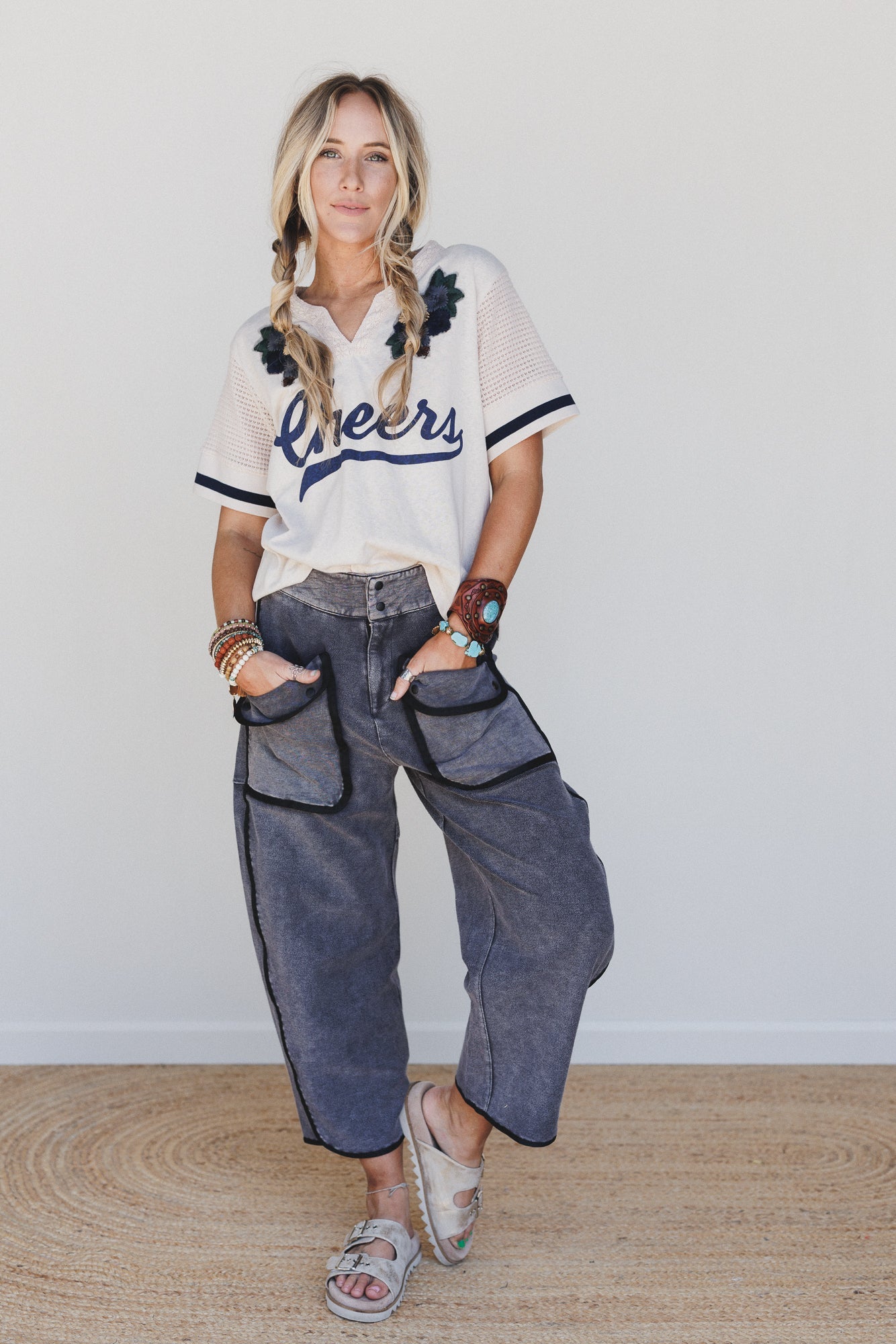 Nothing Less Barrel Pants - Black