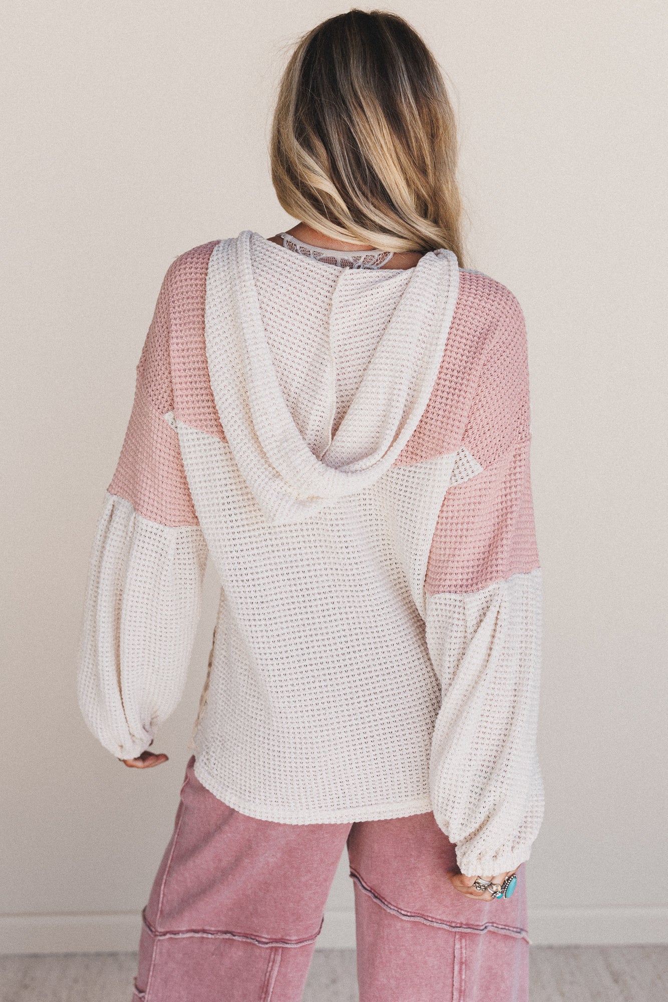 Lace Bliss Flower Patch Top - Pink