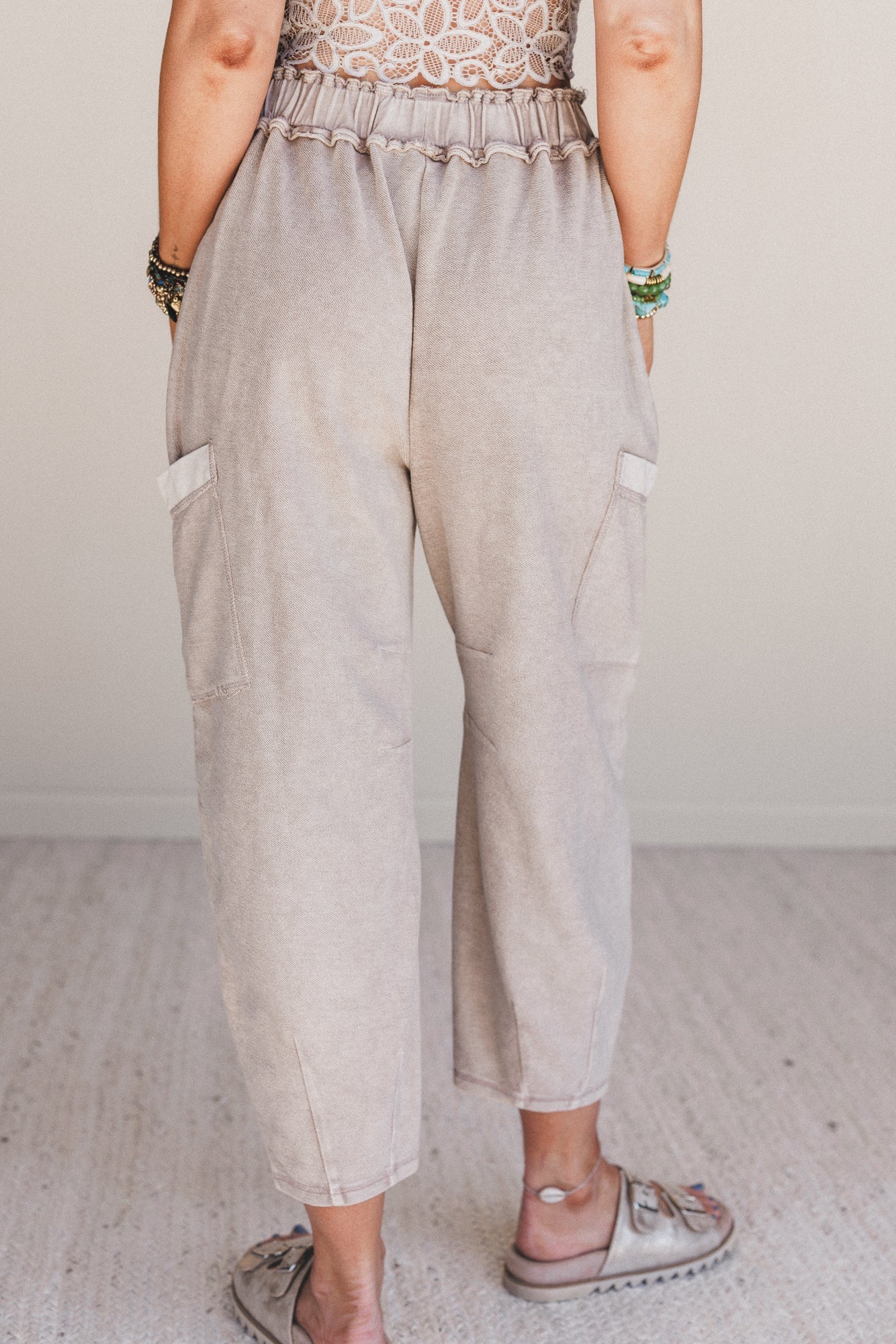 Nomad Flow Terry Knit Pants - Mocha