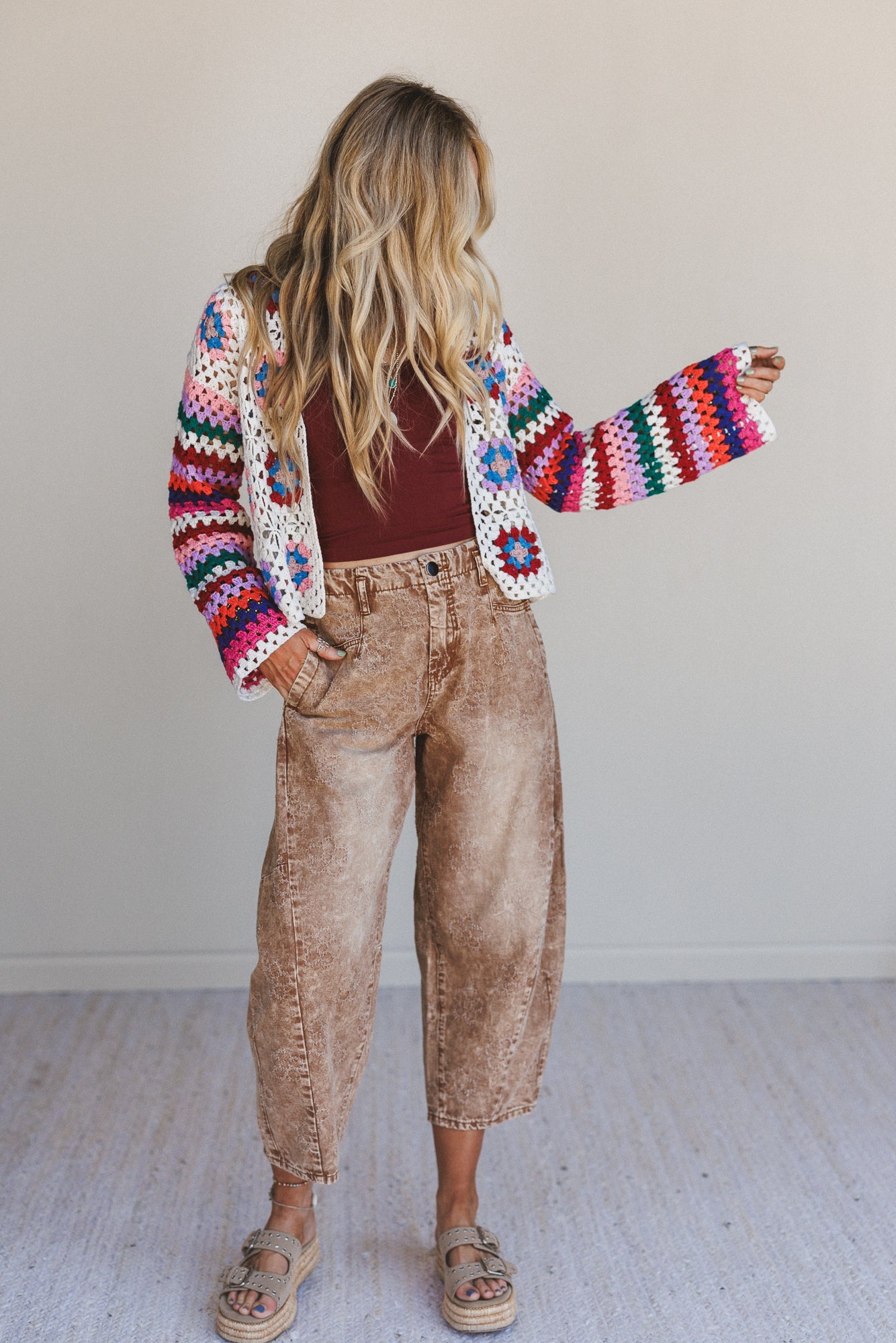 Daisy Moon Crochet Cardigan - Multi