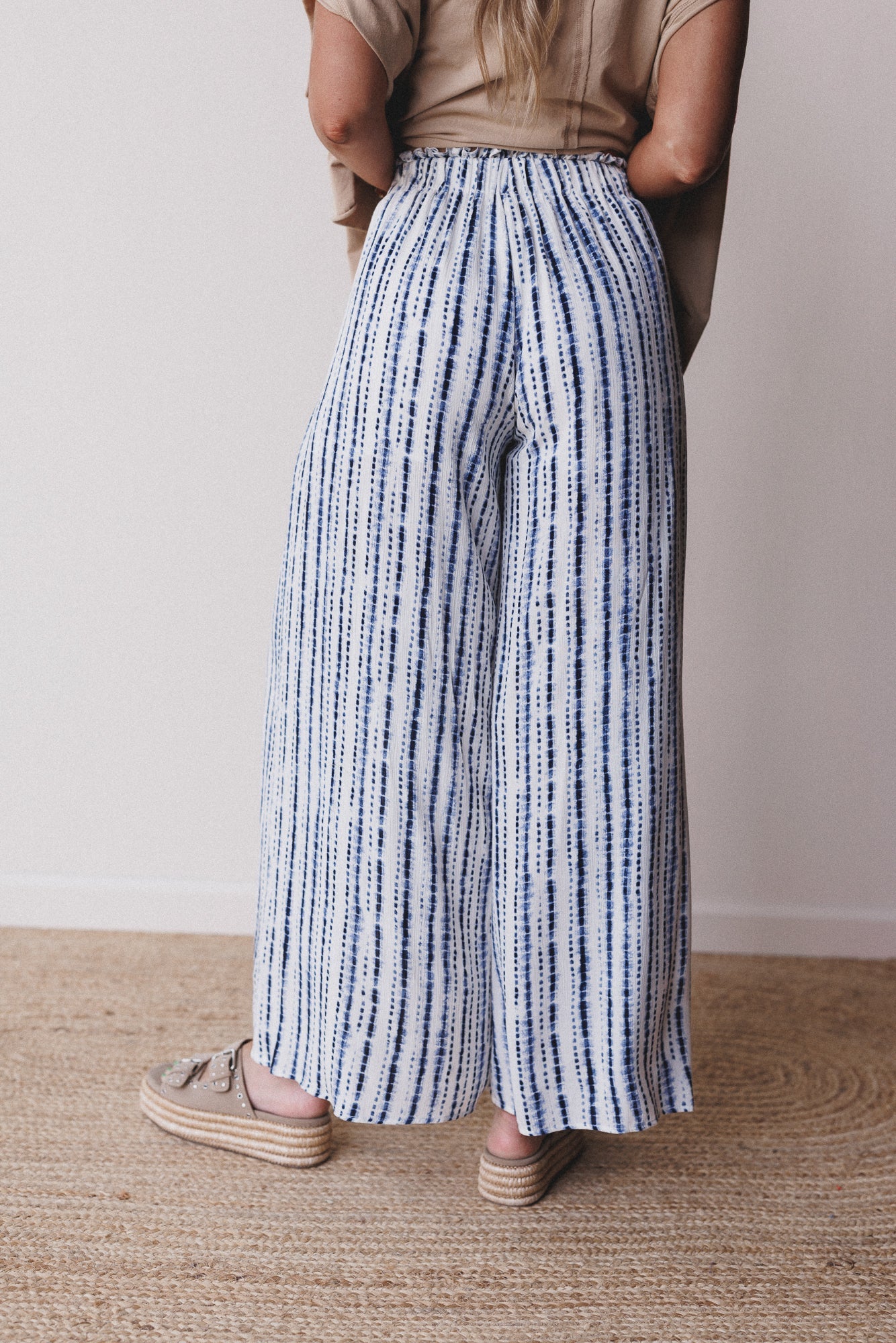 Coastal Code Striped Pants - Blue Multi