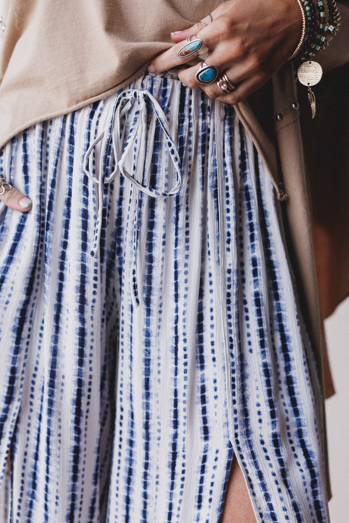 Coastal Code Striped Pants - Blue Multi