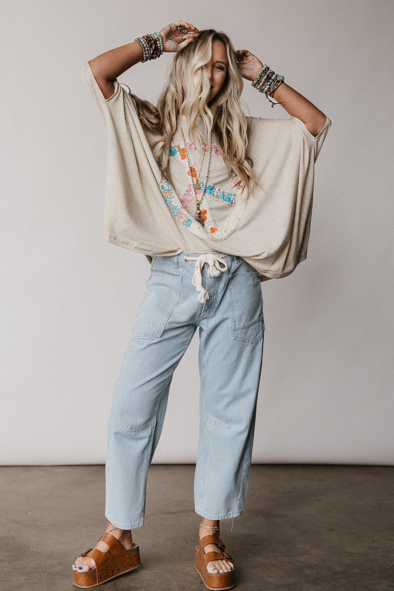 Peaceful Layers Tunic - Oatmeal