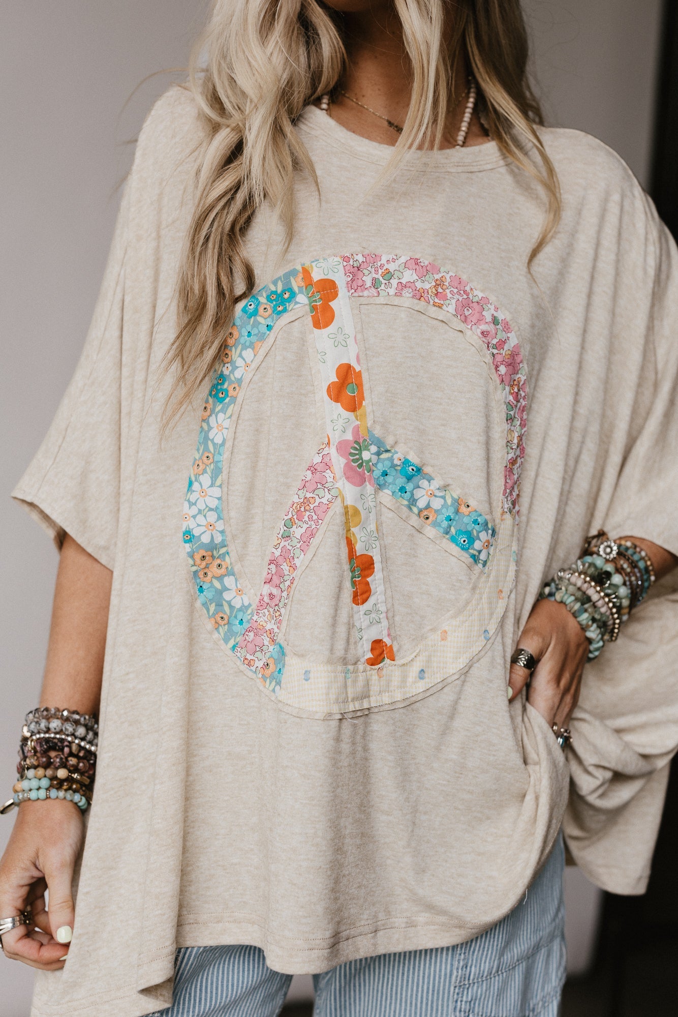 Peaceful Layers Tunic - Oatmeal