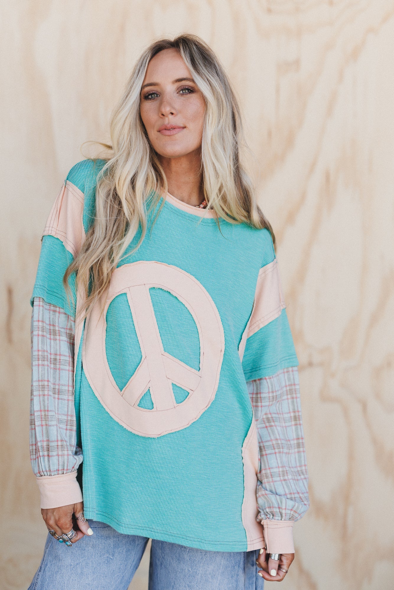 Patch Your Soul Peace Top - Green
