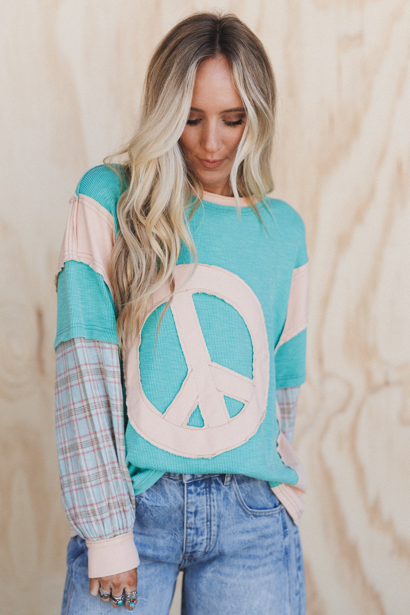 Patch Your Soul Peace Top - Green