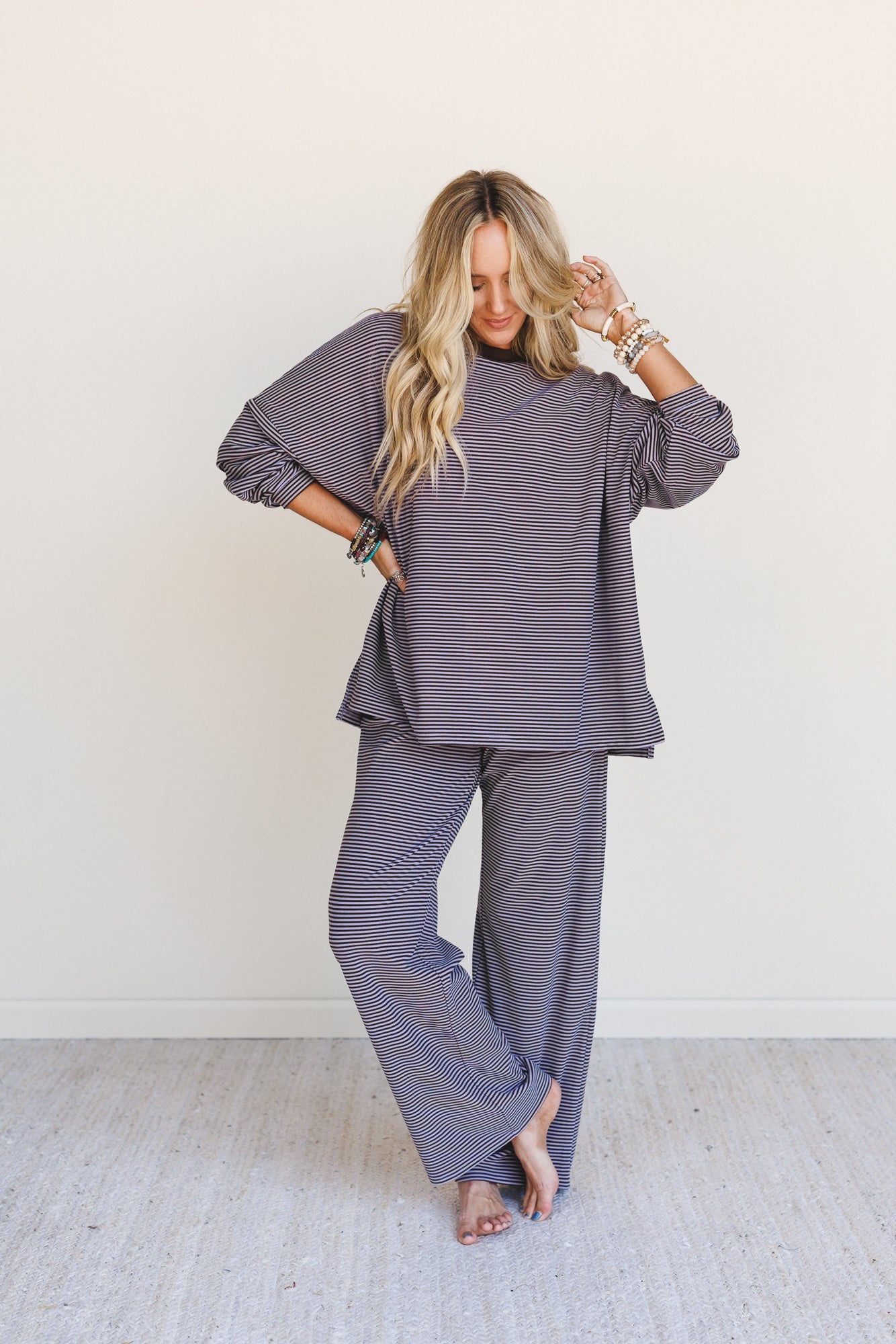 Soft Mode Wide Leg Pants - Lavender