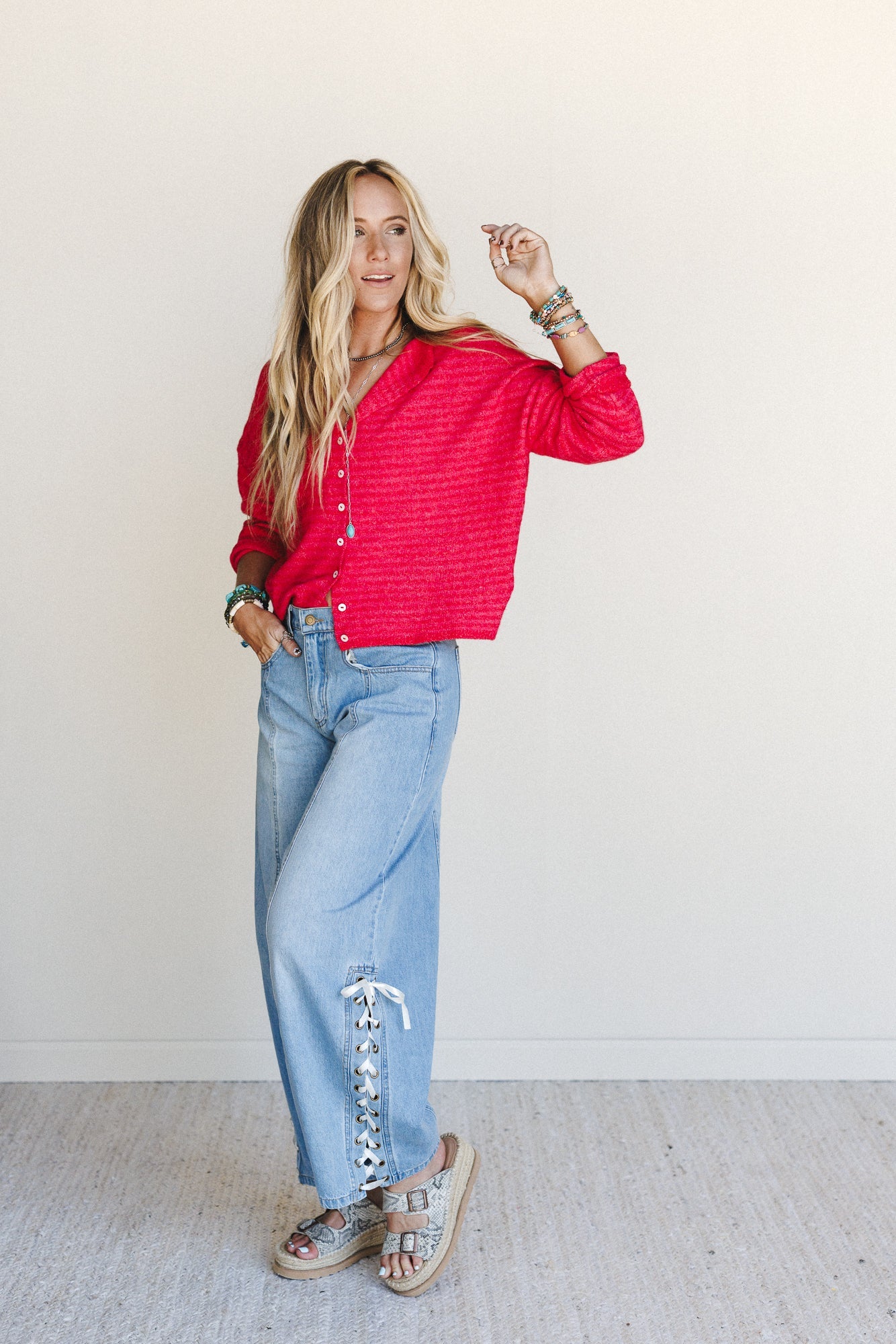 Day Trip Sweater - Red