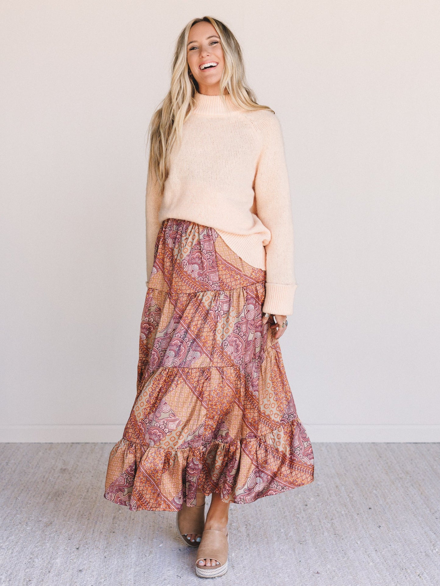 Soft Story Sweater - Peach