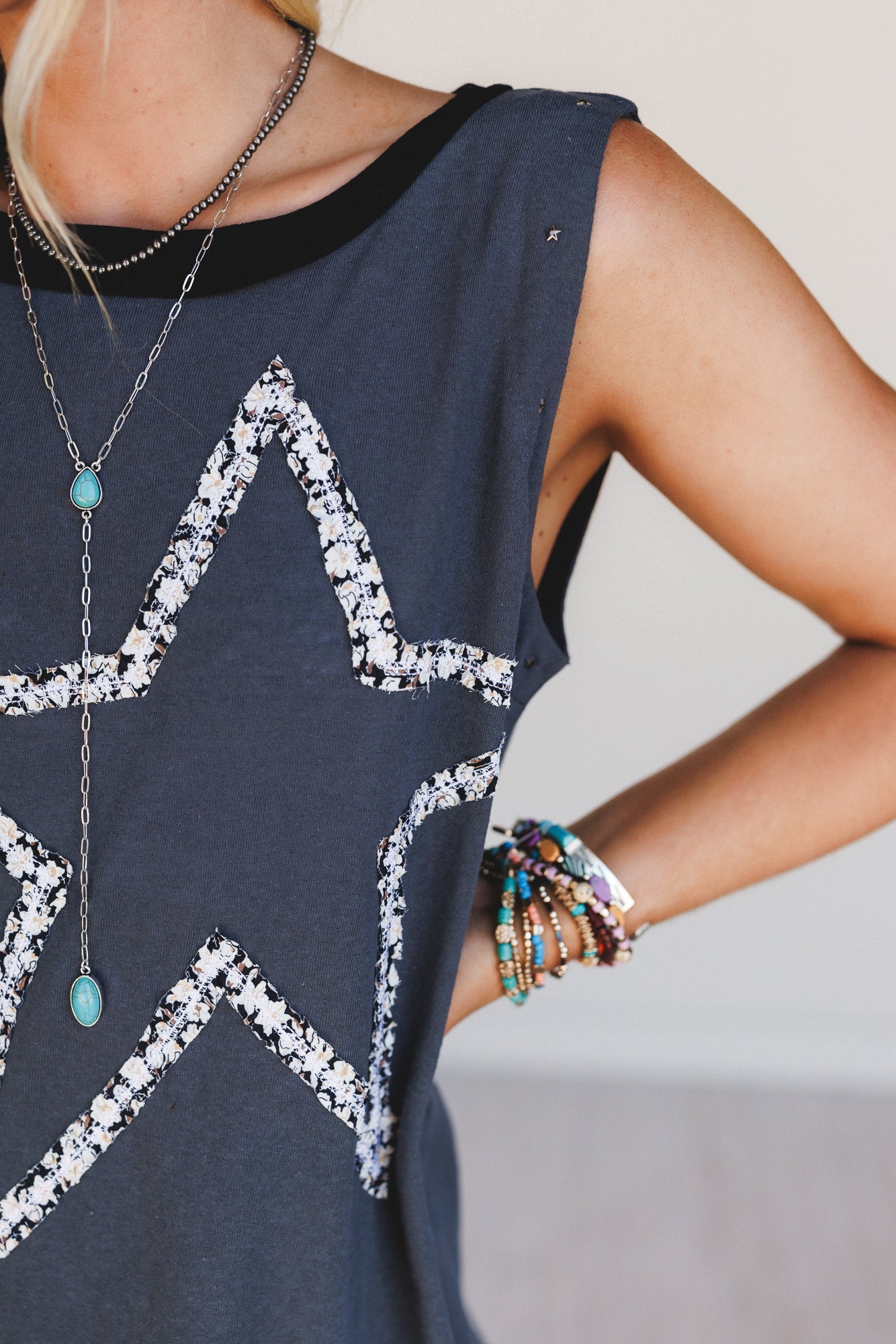 Star Gazer Tunic - Charcoal