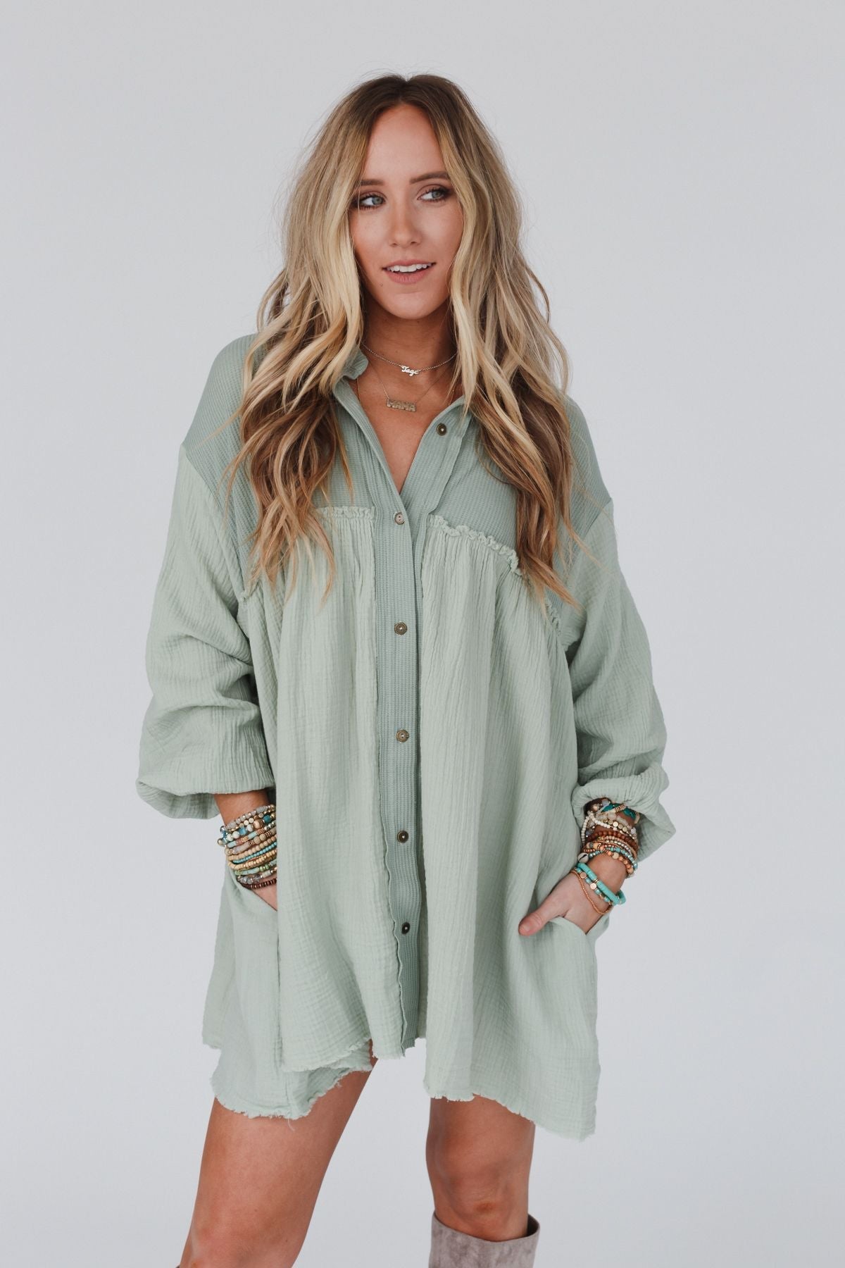 Sunday Kind Of Love Dress - Sage
