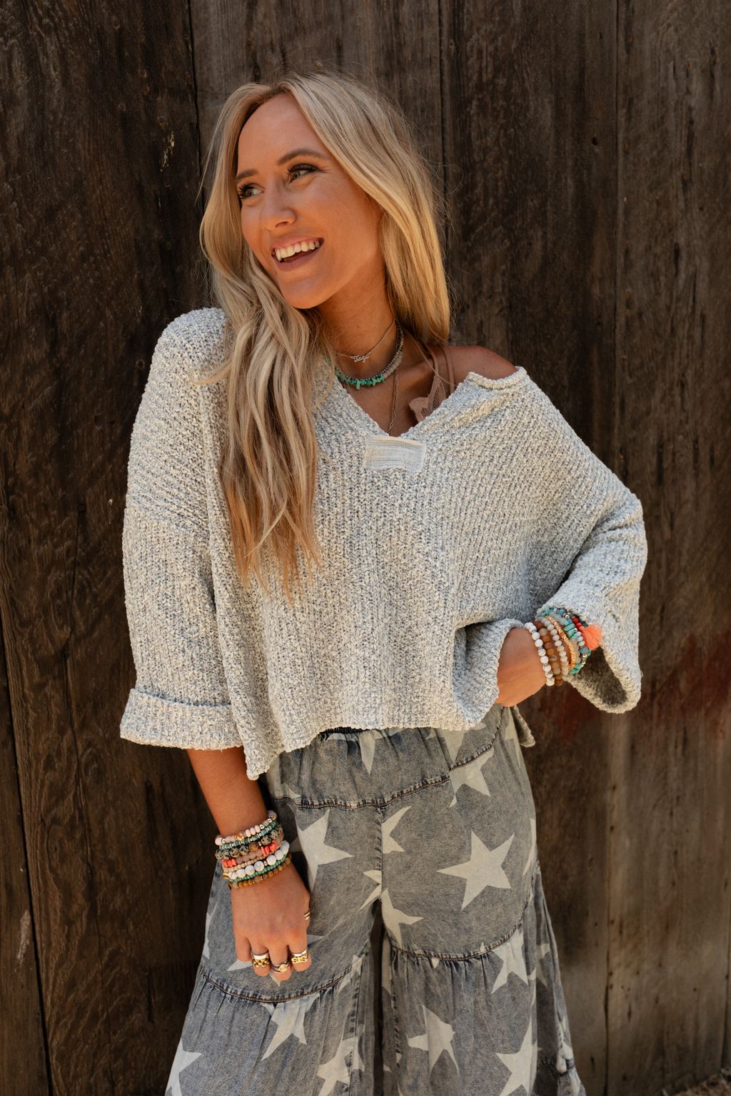 Nia Top - Heather Gray