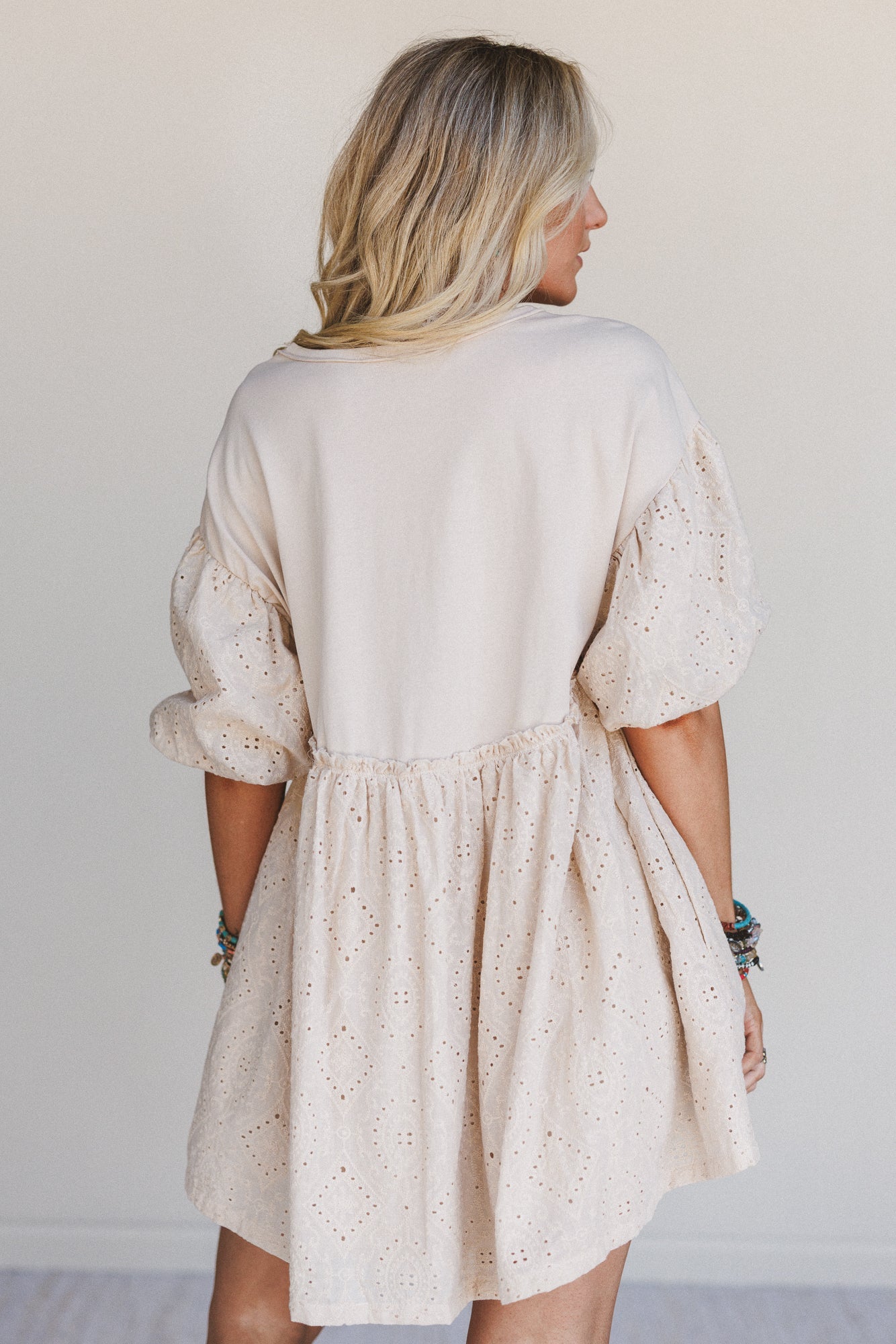Away We Go Dress - Beige