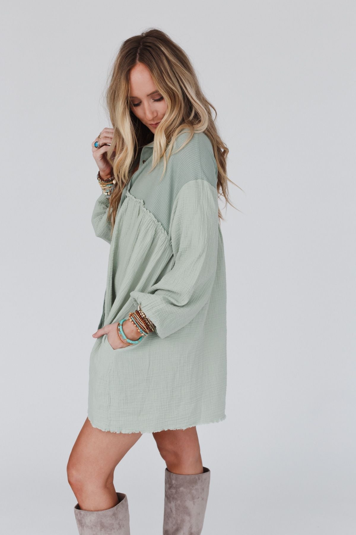 Sunday Kind Of Love Dress - Sage