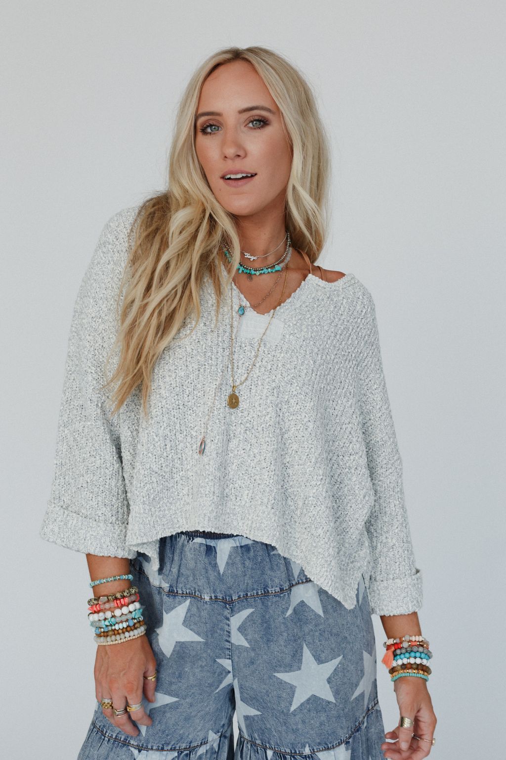 Nia Top - Heather Gray