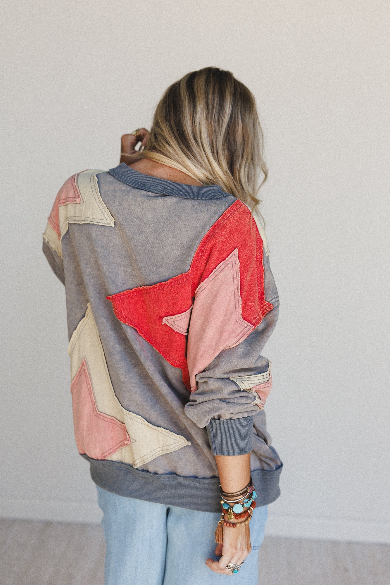Pop Star Patchwork Top - Blue