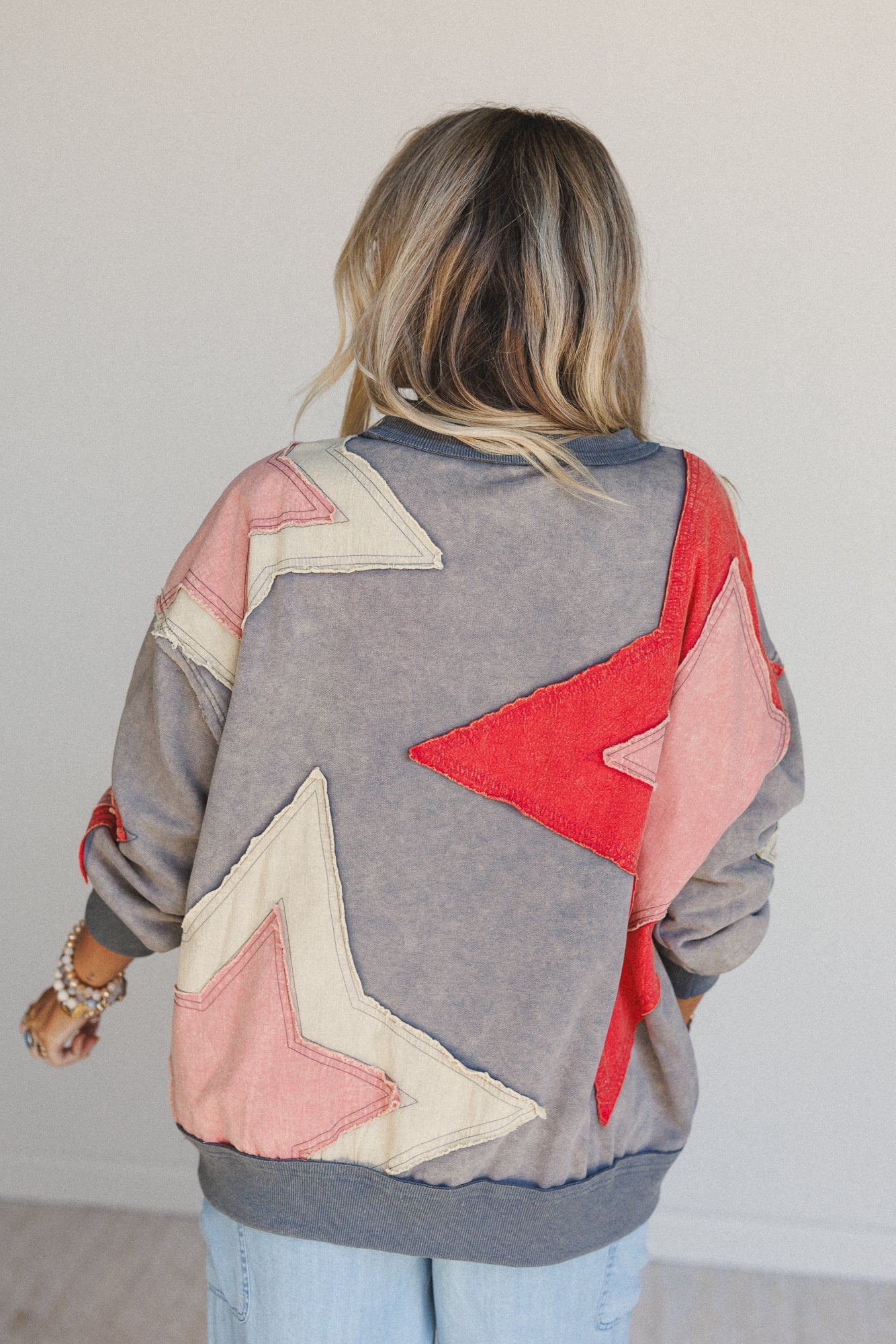 Pop Star Patchwork Top - Blue