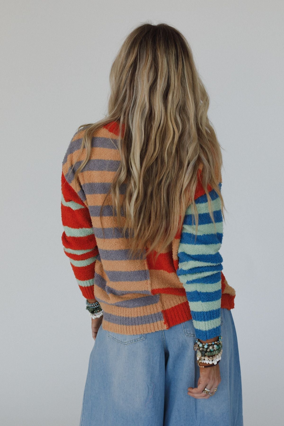 Dulcie Striped Sweater - Camel