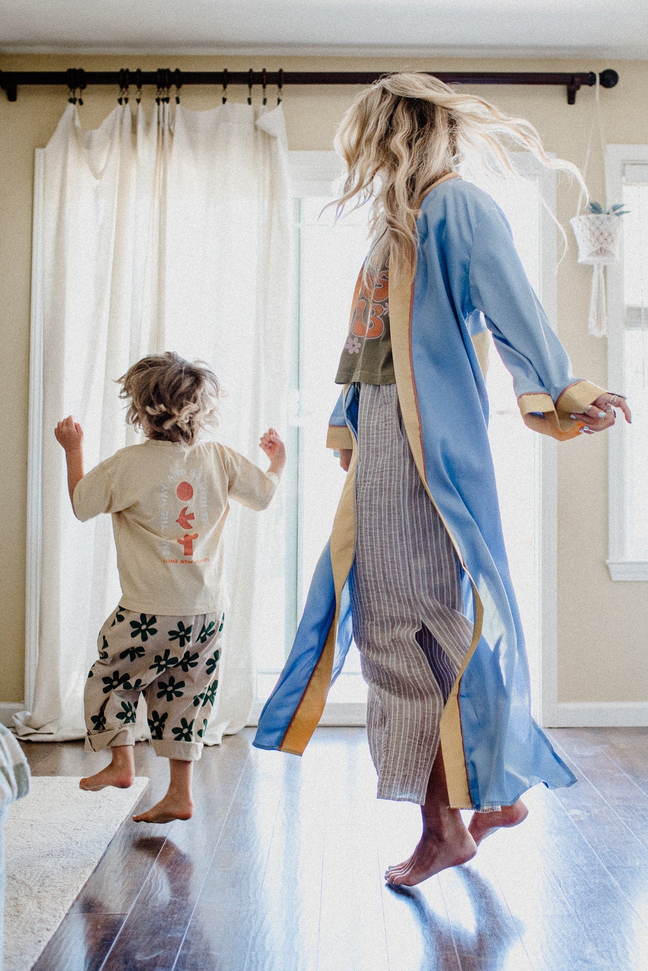 Boho Sunrise Duster - Blue