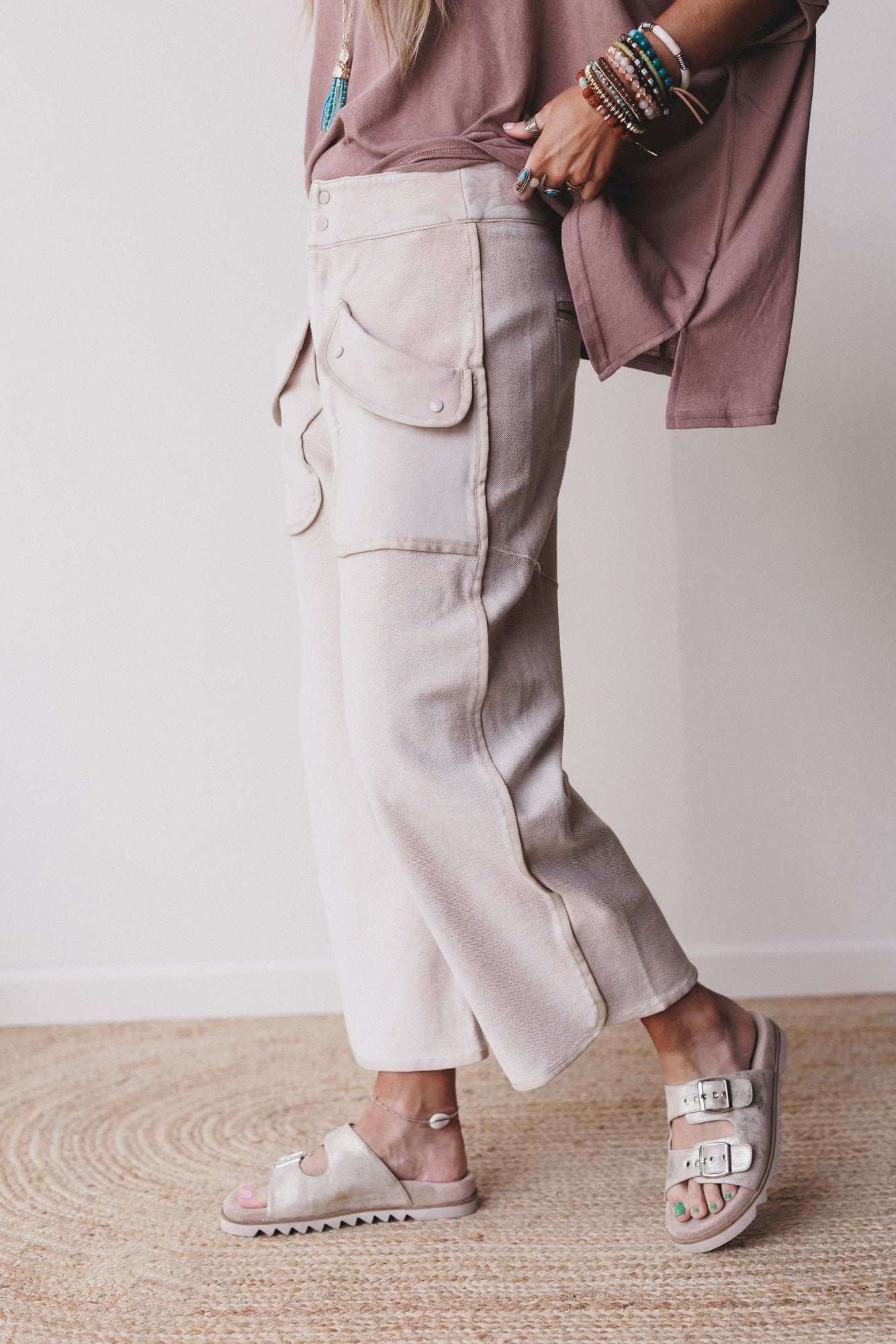 Nothing Less Barrel Pants - Sand