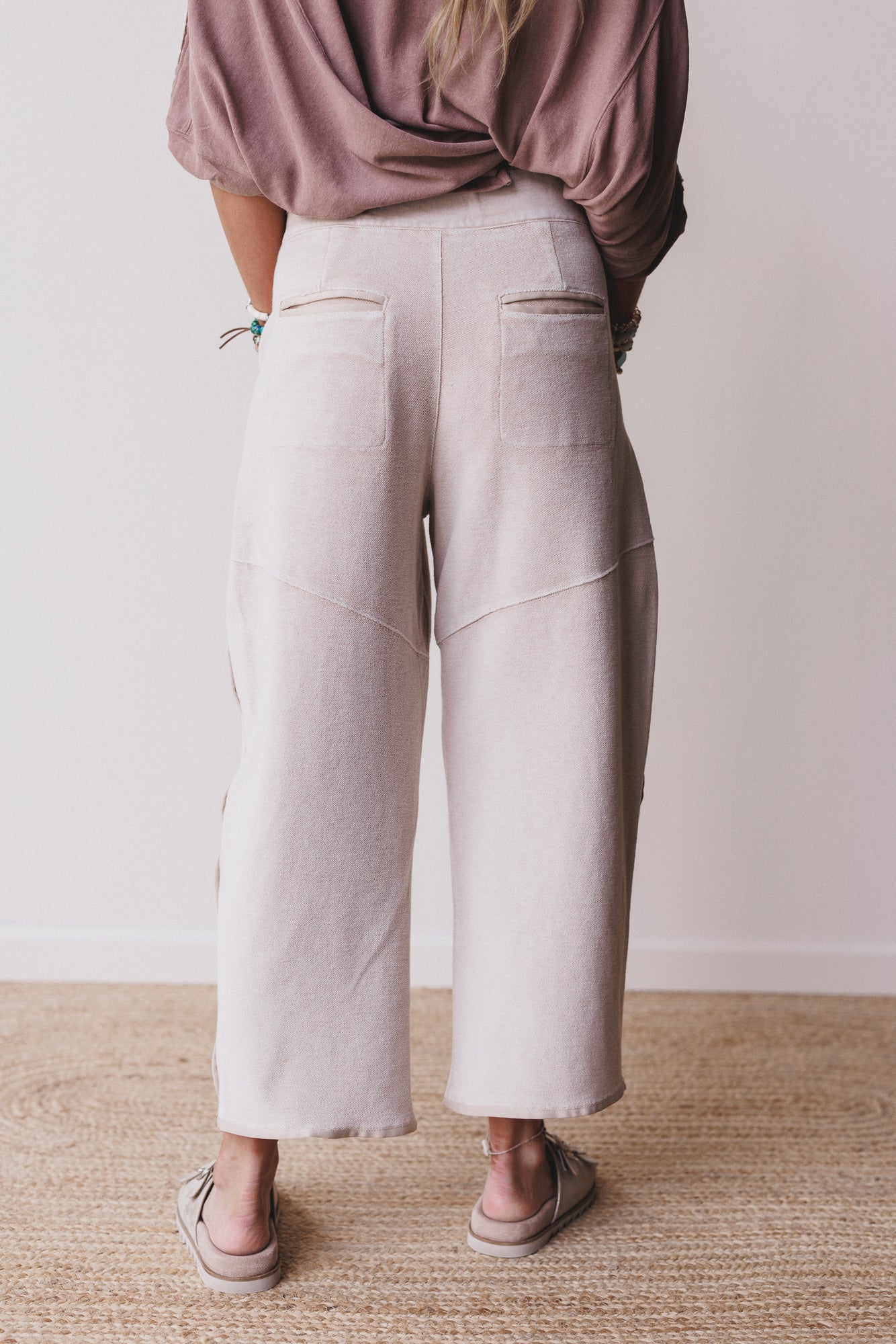 Nothing Less Barrel Pants - Sand