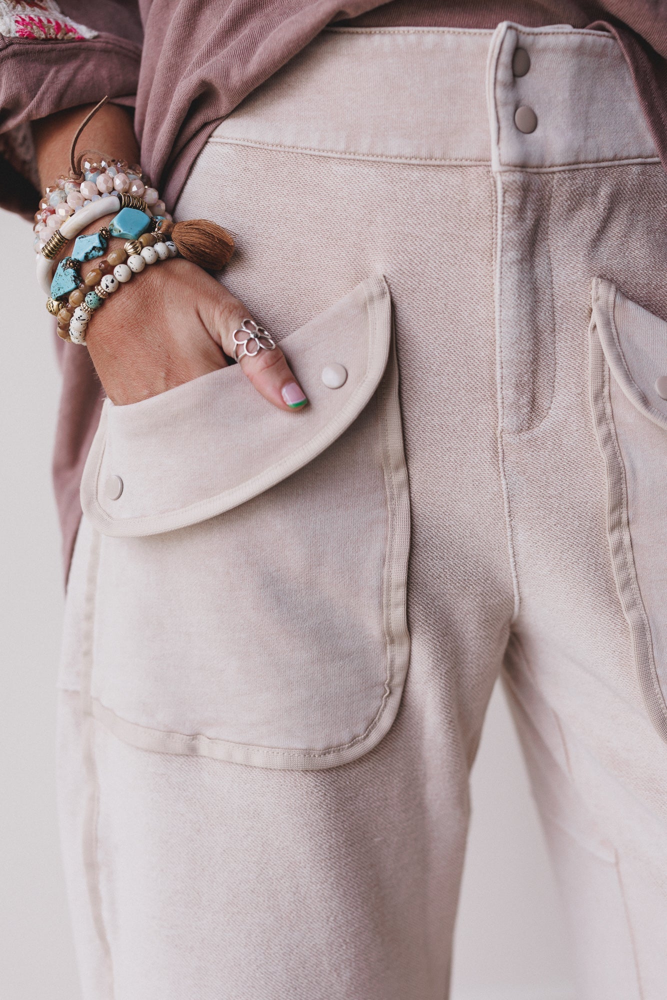 Nothing Less Barrel Pants - Sand