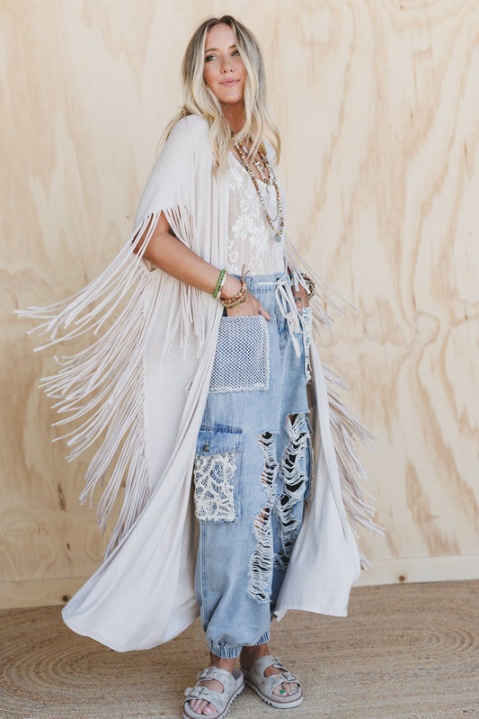 The Nest Showstopper Duster Kimono - Oat