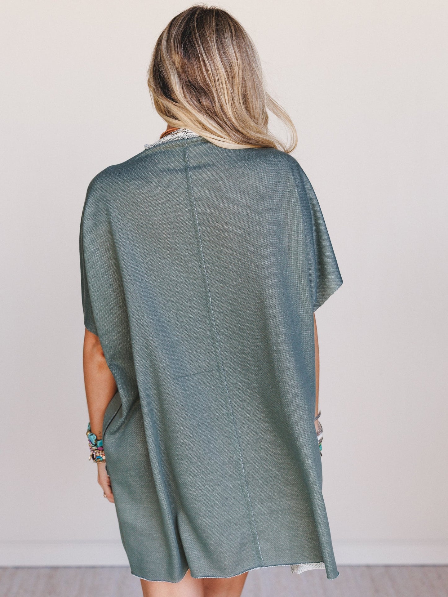 The Nest Laid Back Luxe Dress - Two Tone Olive