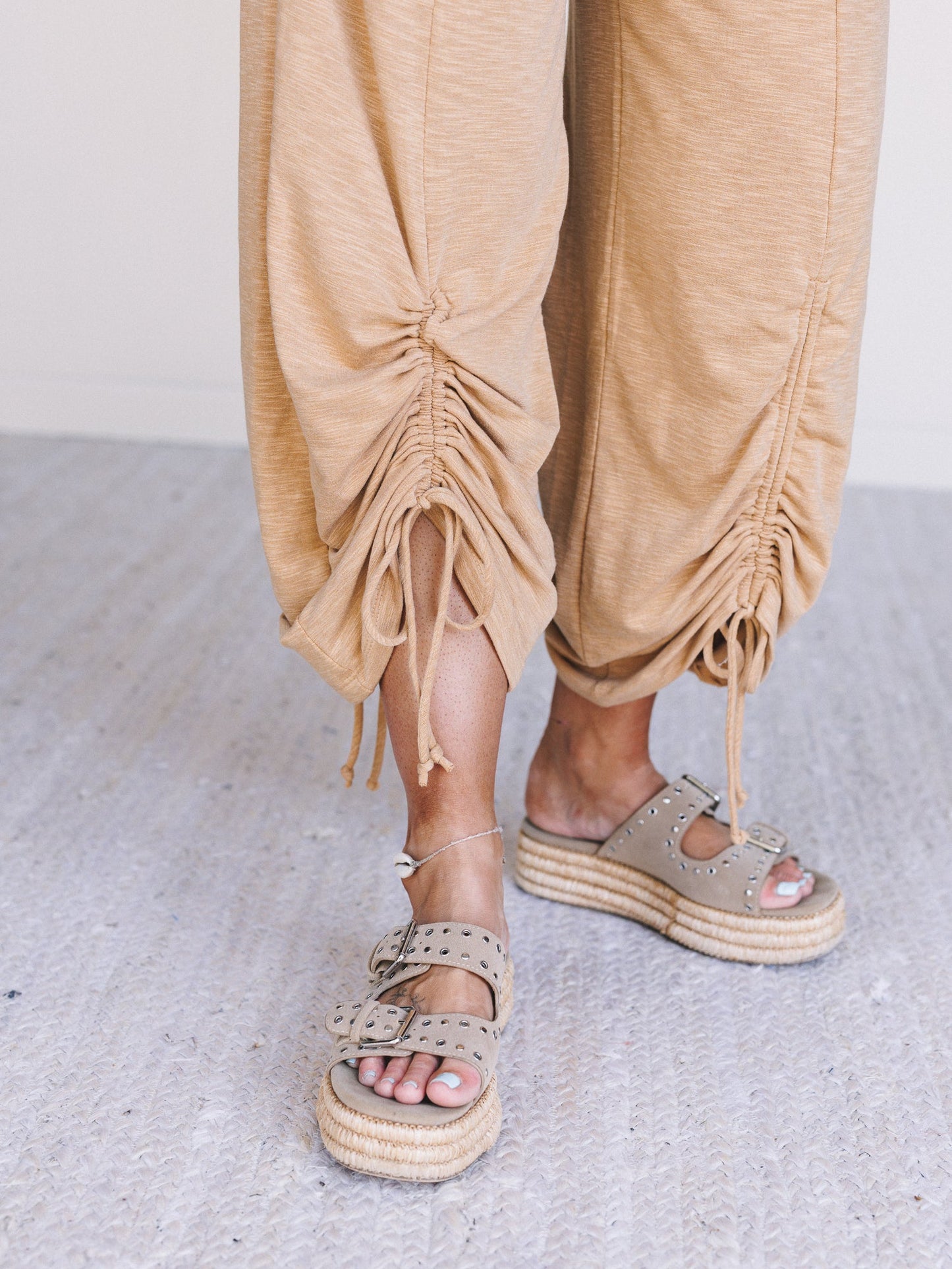 The Nest Solie Cinched Pants - Mustard