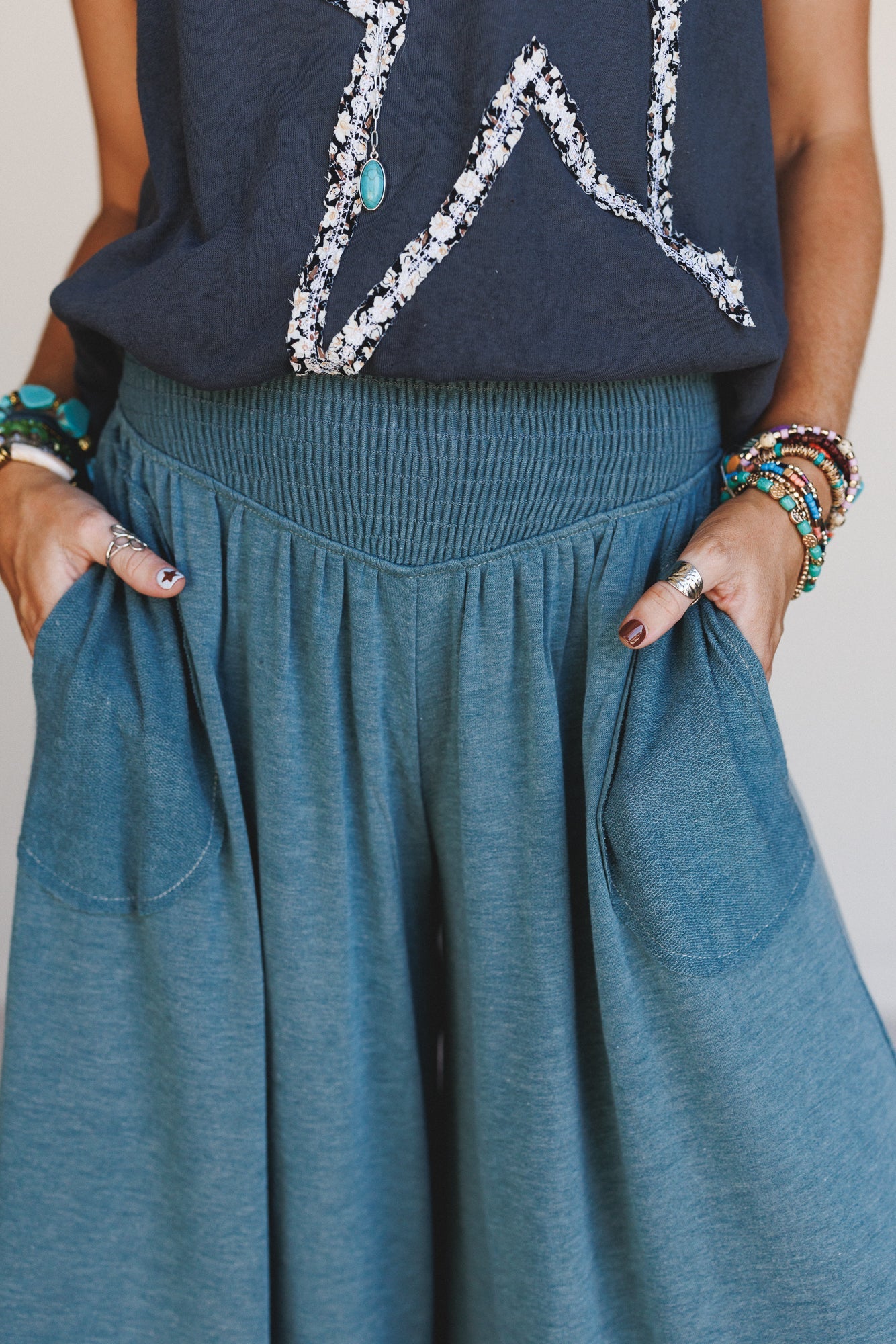 The Nest My Time Pants - Heather Green