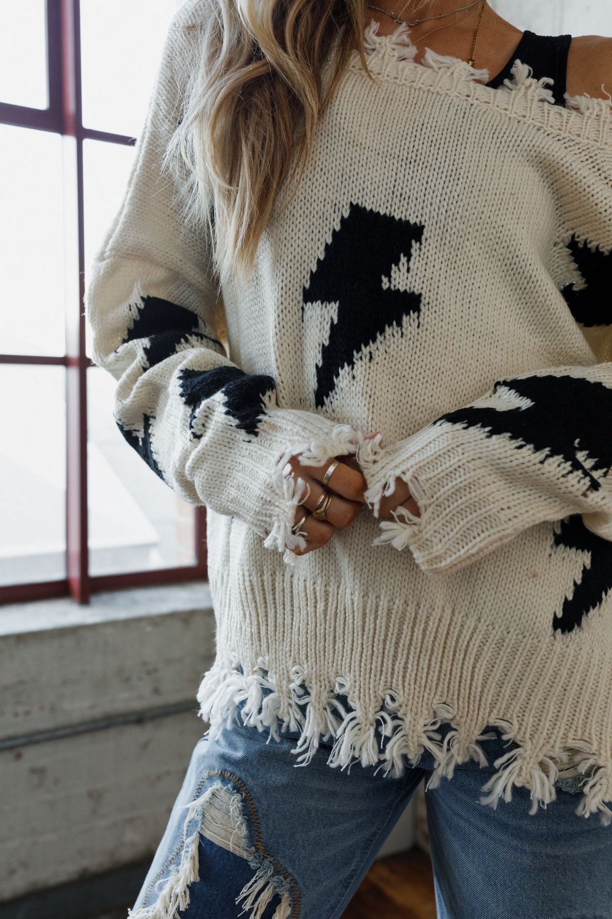 Electric Feel Sweater - Beige