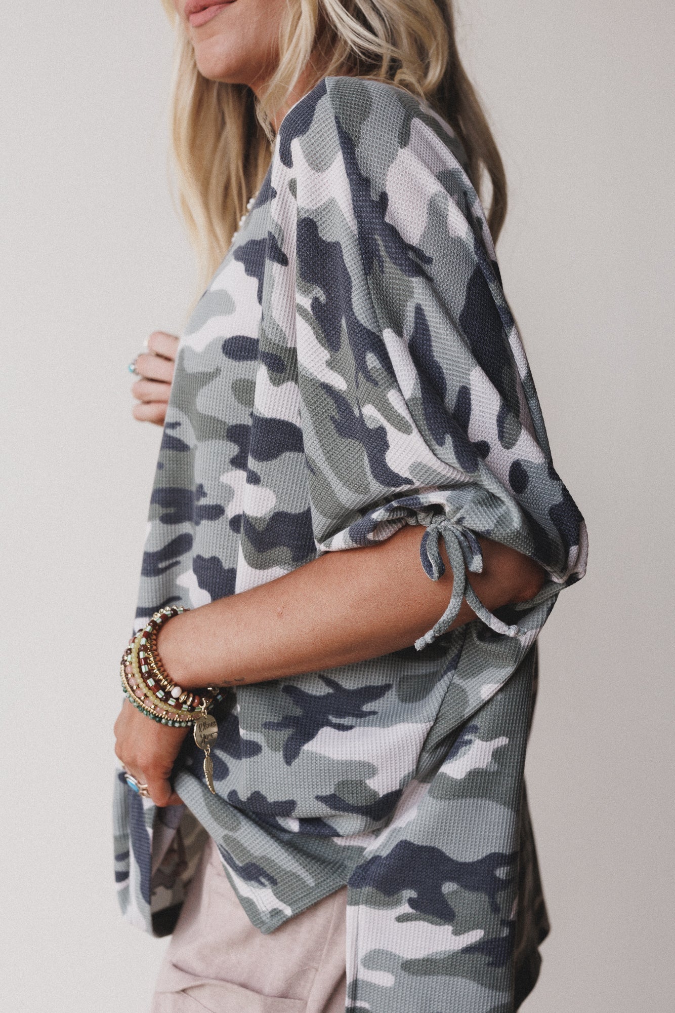 The Nest Little Lark Camo Top - Black Camo
