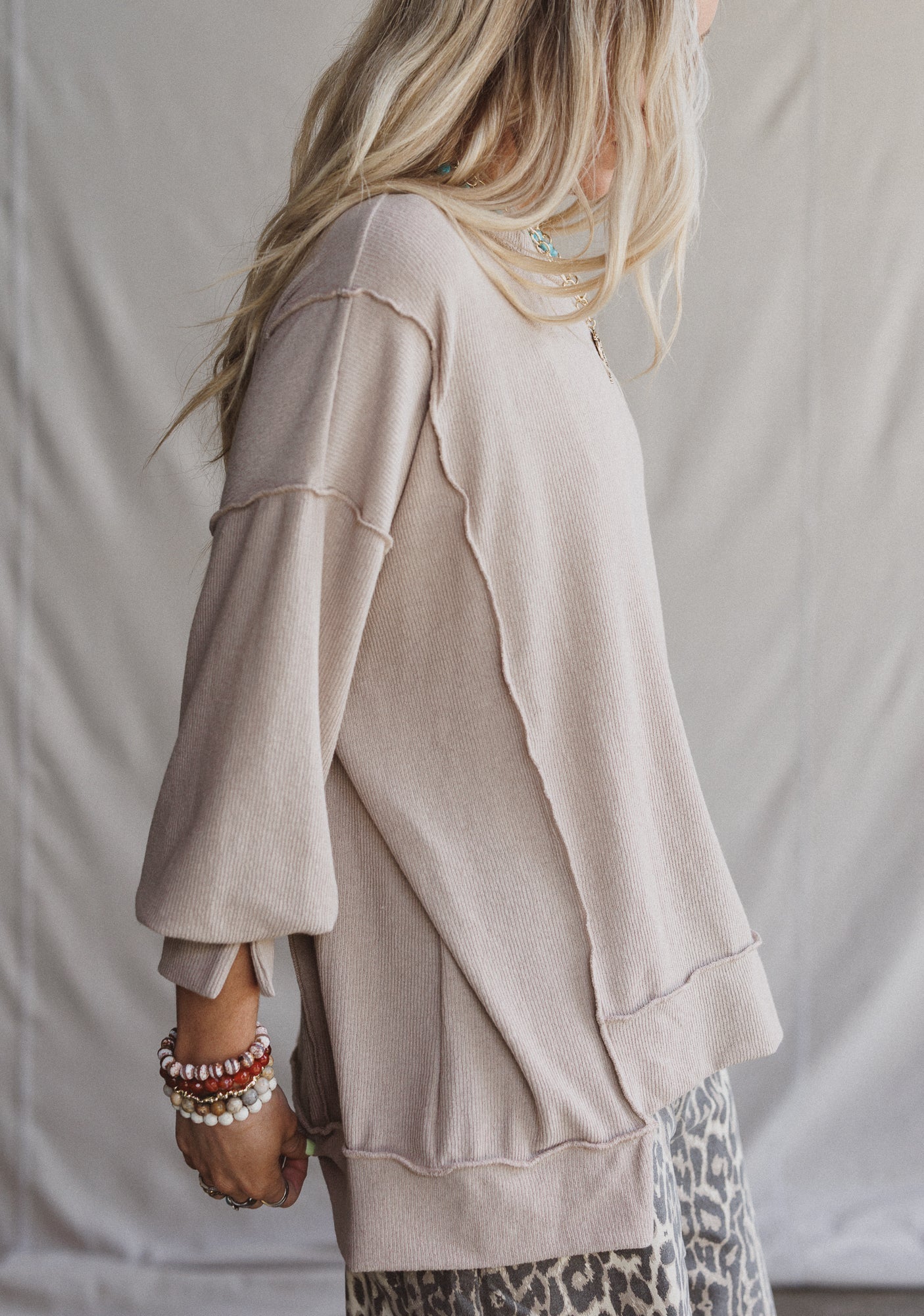 The Nest Sunset Dreamer Top - Taupe