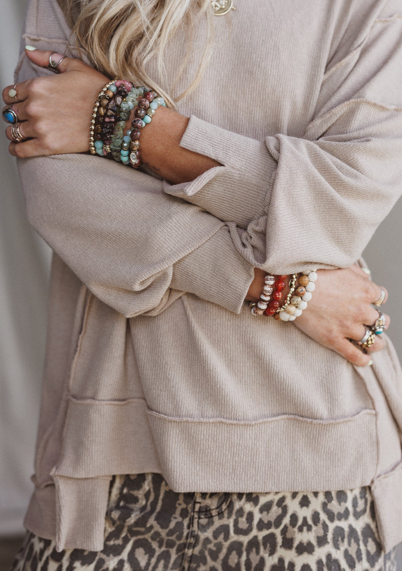 The Nest Sunset Dreamer Top - Taupe