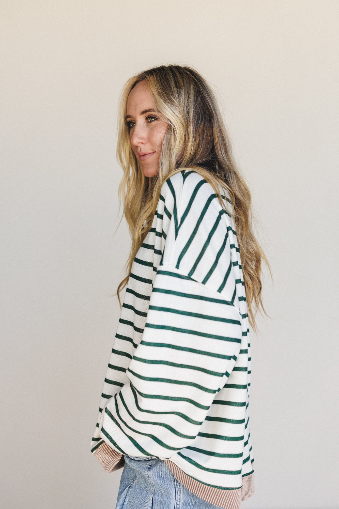 The Nest Coastal Dreaming Top - Green Acorn