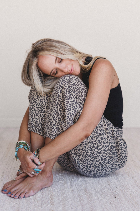 Wildcat Leopard Pants - Black