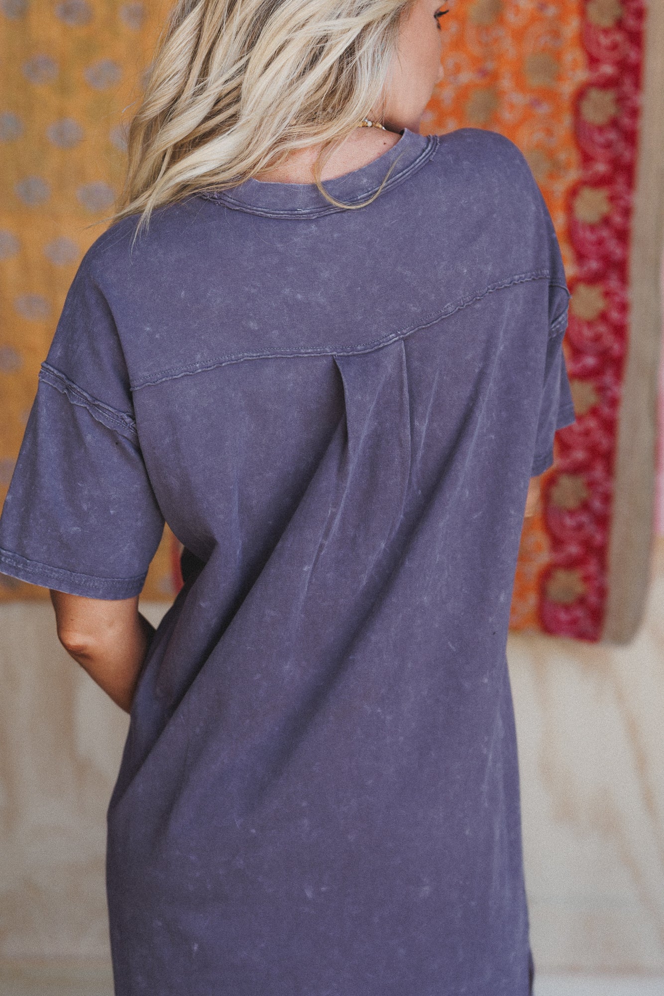 Earth Ease Tee Dress - Charcoal