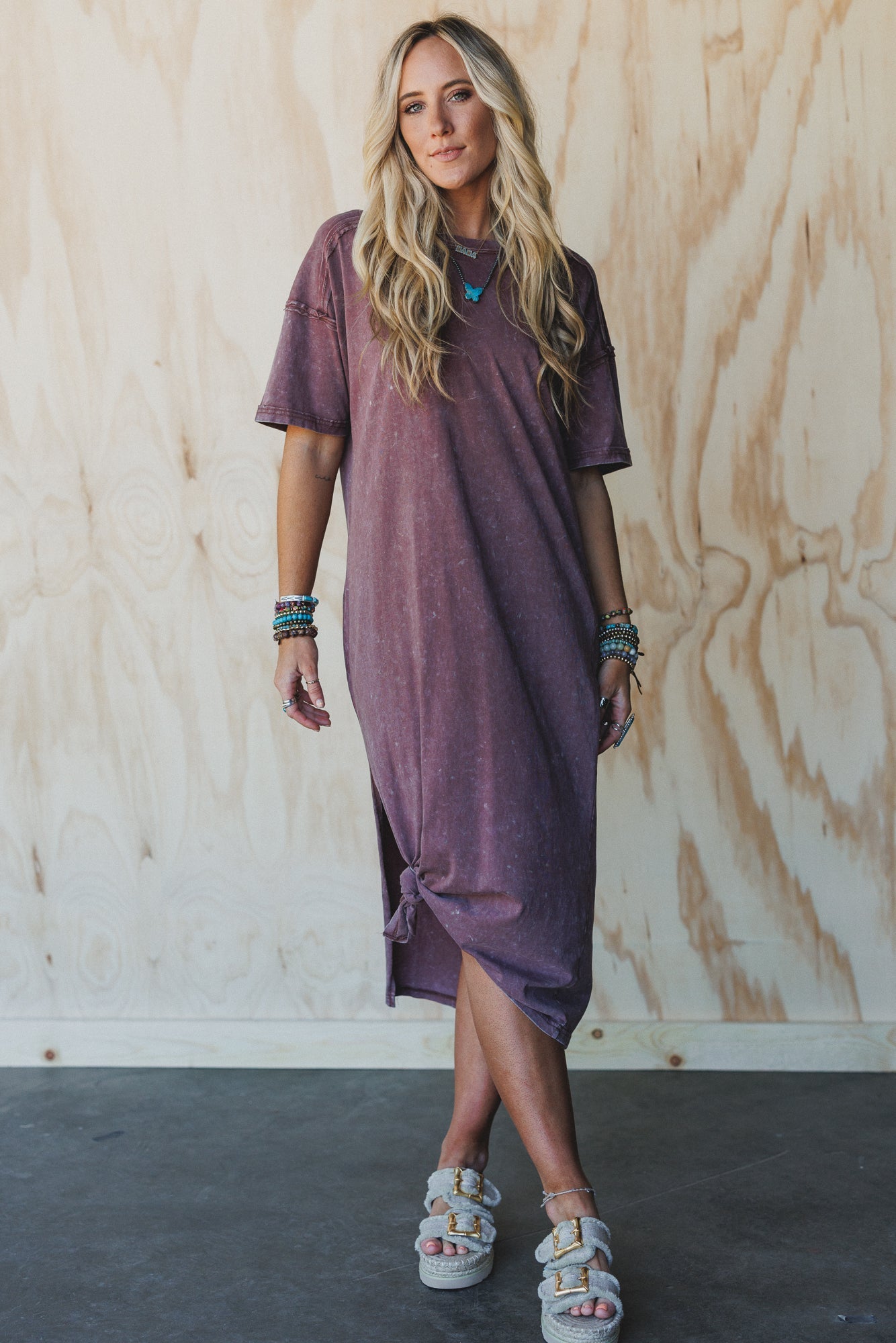Earth Ease Tee Dress - Chocolate