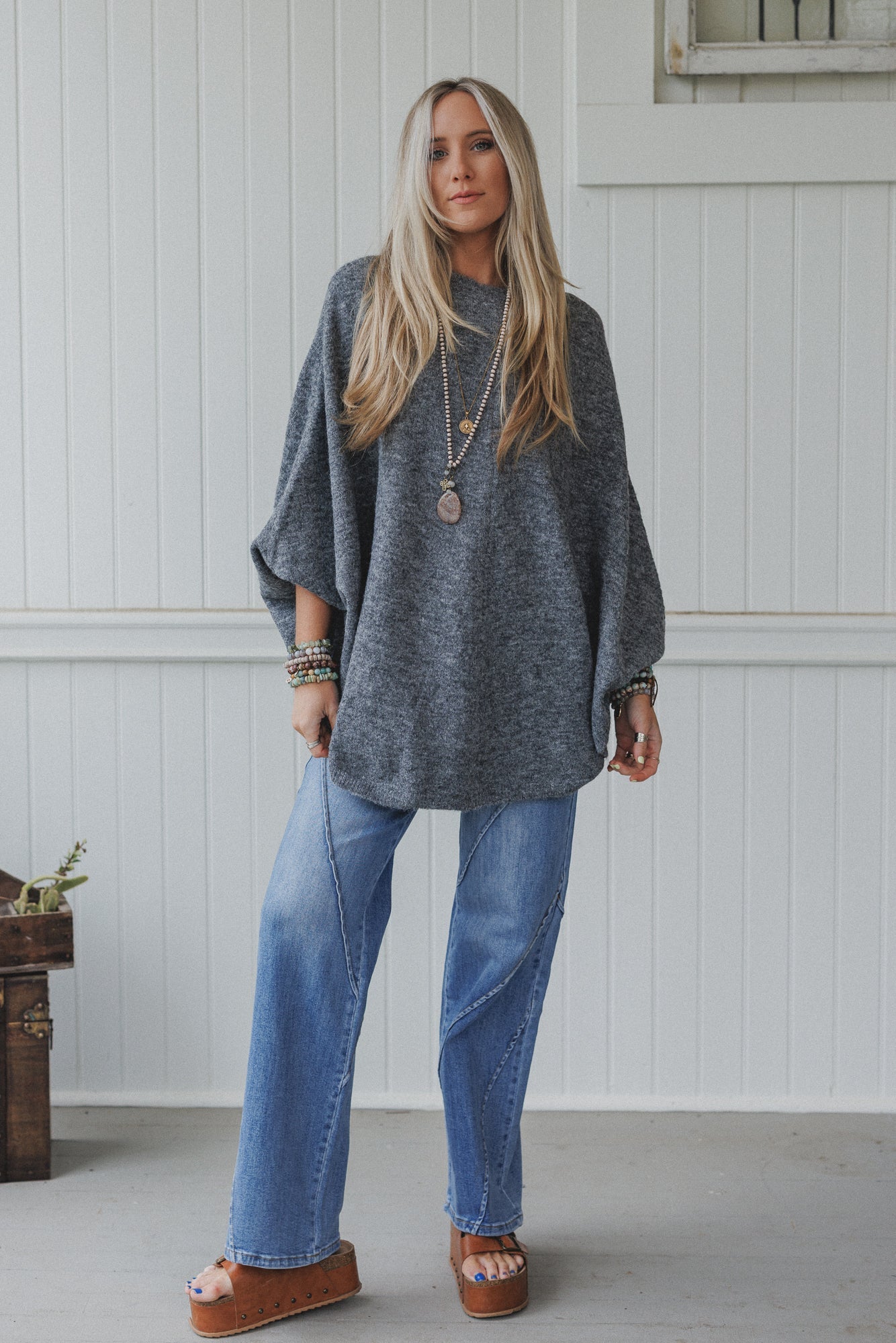 The Nest Gwyneth Sweater - Charcoal