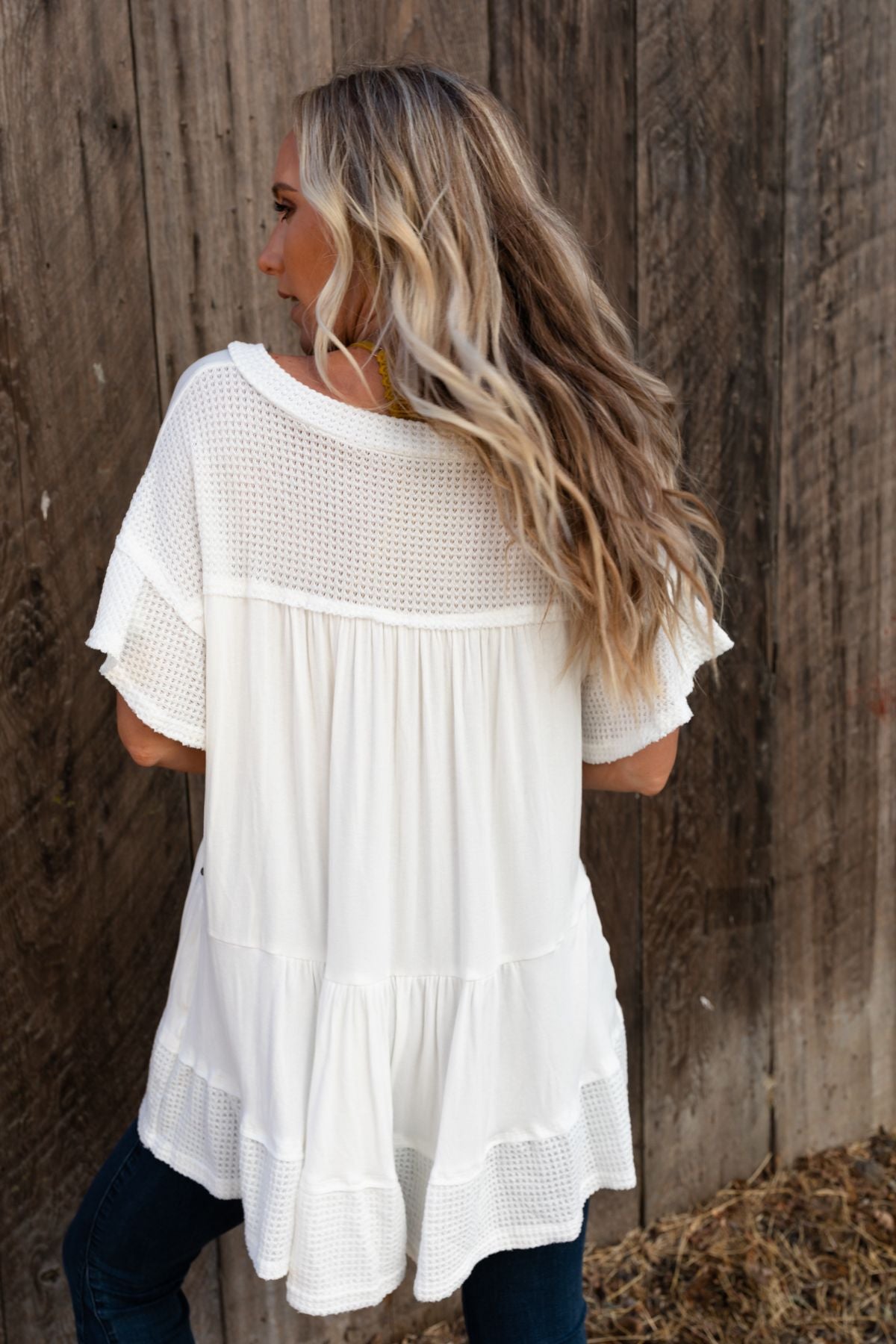 More Than Meets The Eye Tunic Top - Ivory