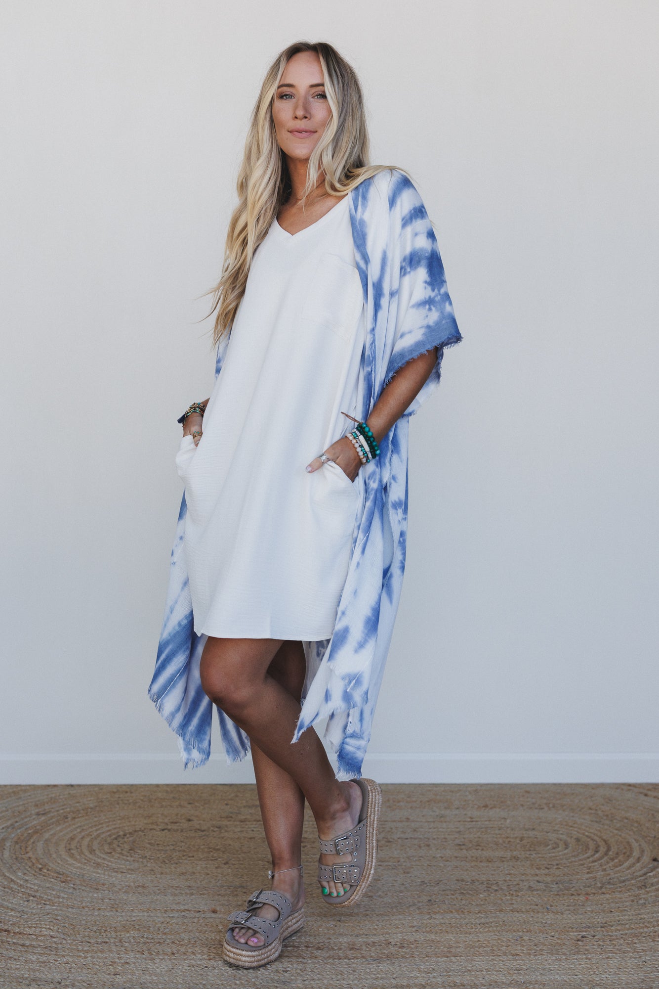 Breeze Route Tee Dress - Beige